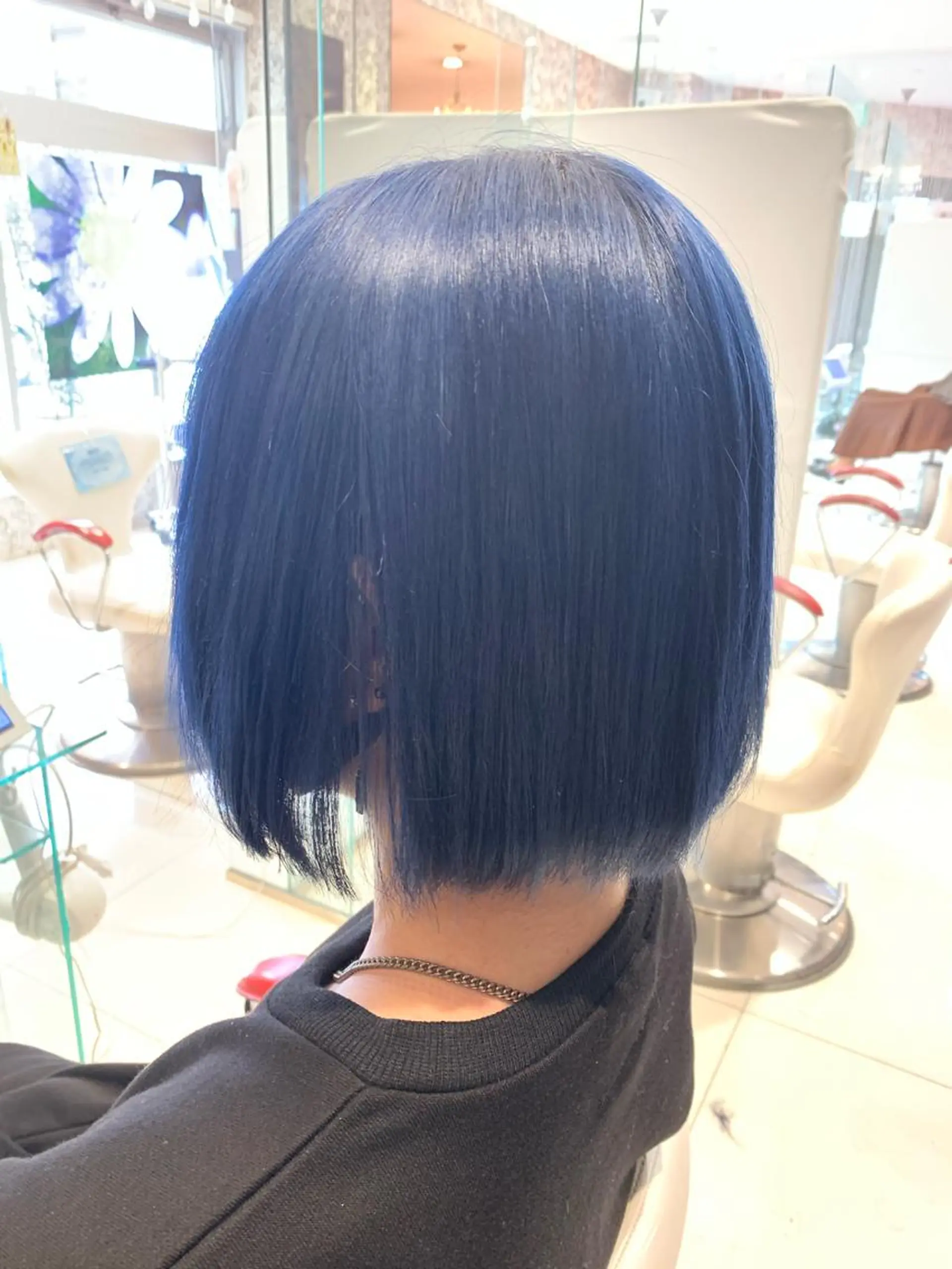 ミディアム カラー ブルーカラー ブルージュ カット ヘアカラー 中川/縮毛矯正/ 高羽 克明のヘアスタイル