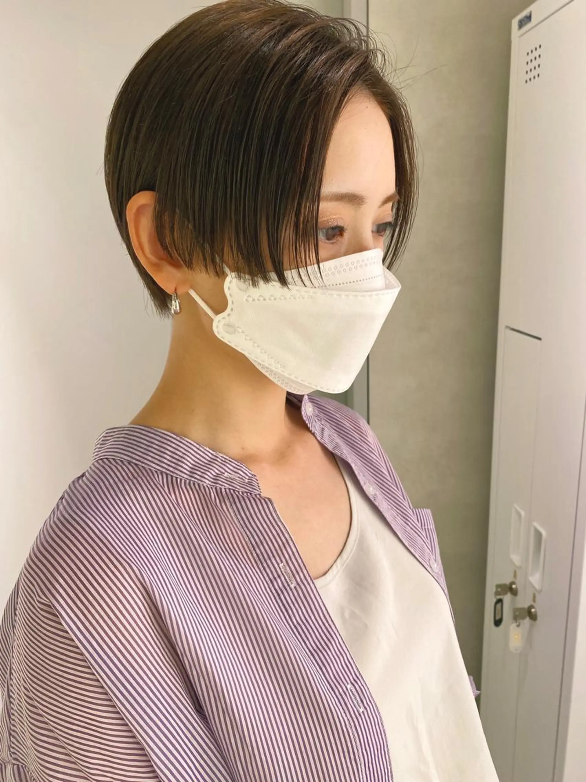 ショート 裕千/くびれヘア/ 韓国風ヘア/顔まわりのヘアスタイル