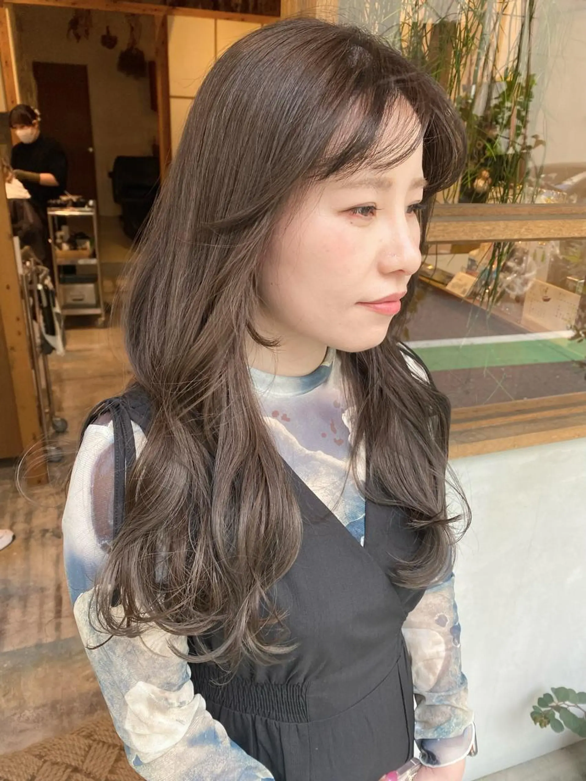 ロング カラー カット ヘアカラー トリートメント ENIF ヤマグチアツコのヘアスタイル