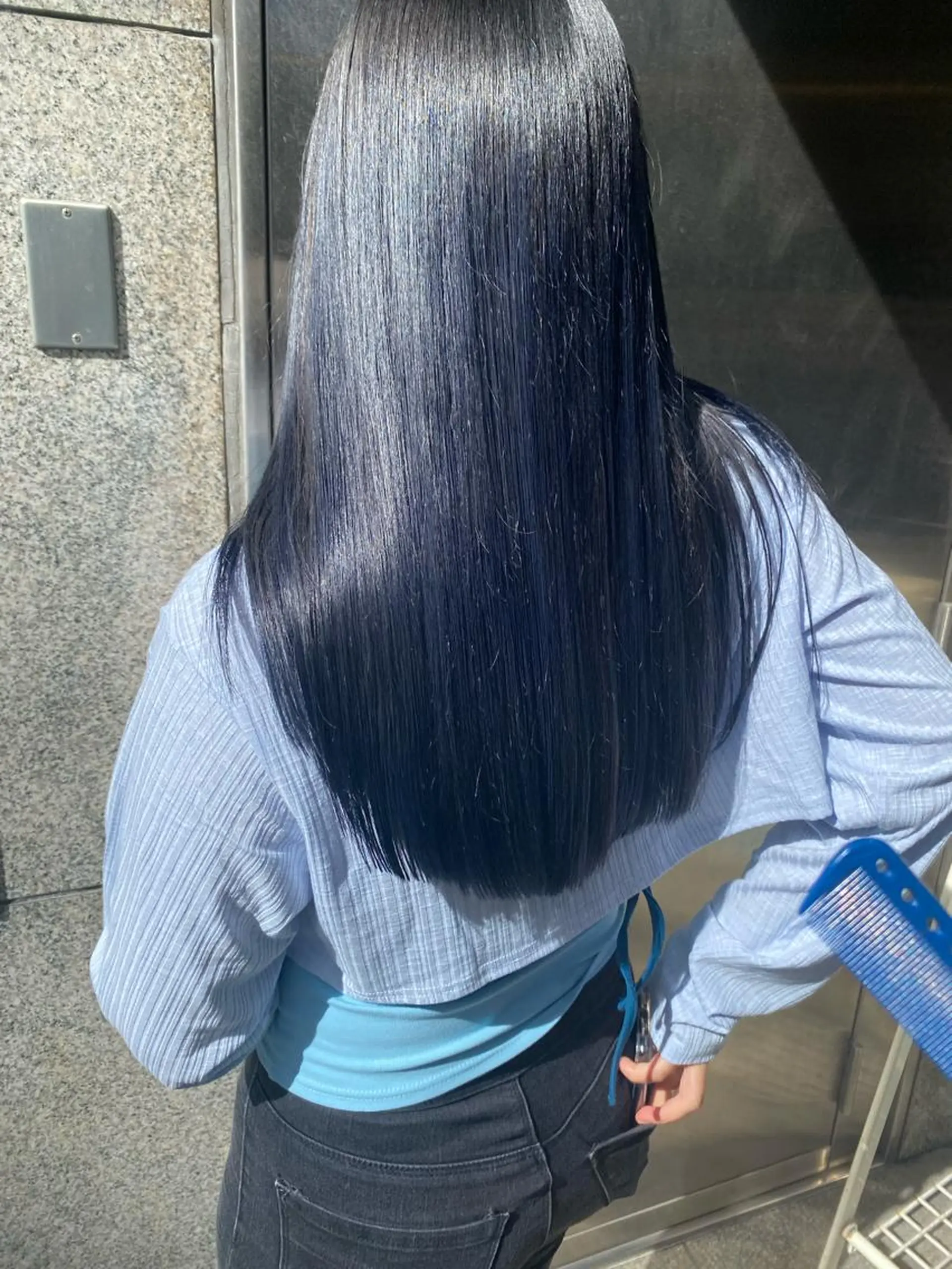 ロング カラー アディクシーカラー 梅田ハイトーン チダ ヒナノのヘアスタイル