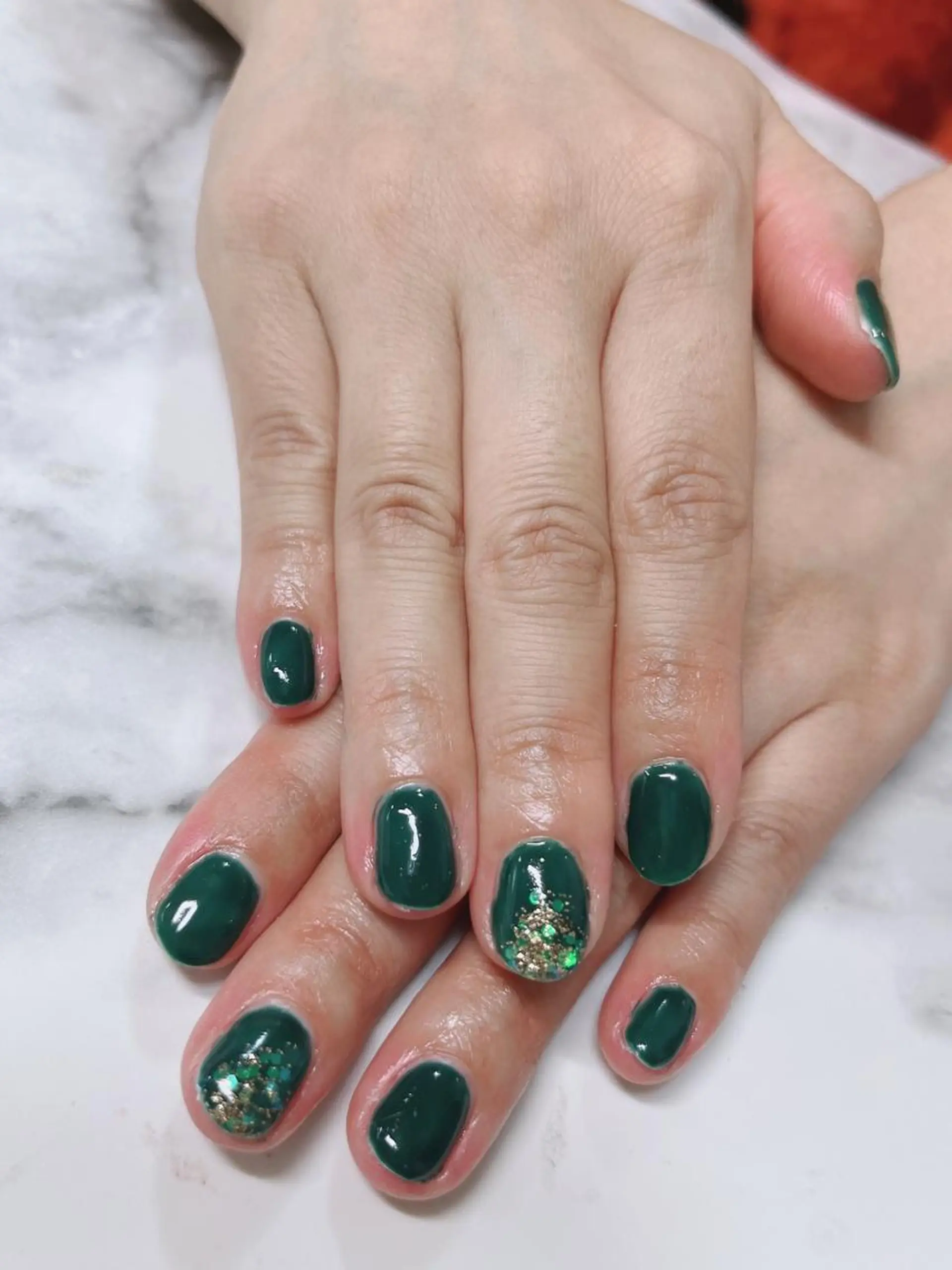 ネイル ラメ(グリッター) ワンカラーネイル 井上 あゆみのネイルデザイン