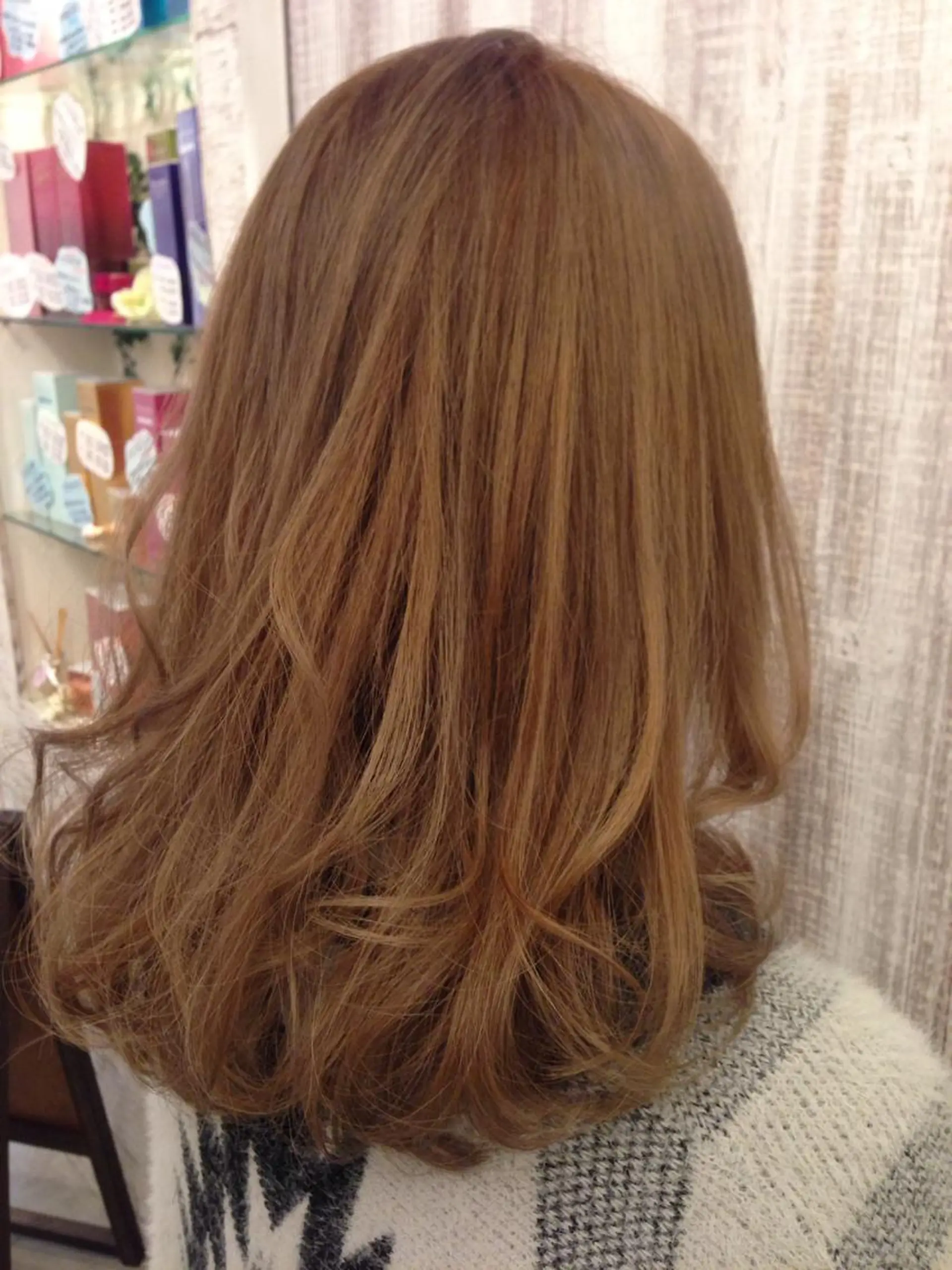 ミディアム セミロング ロング カラー ベージュカラー 緑地公園美容室 neohairのヘアスタイル