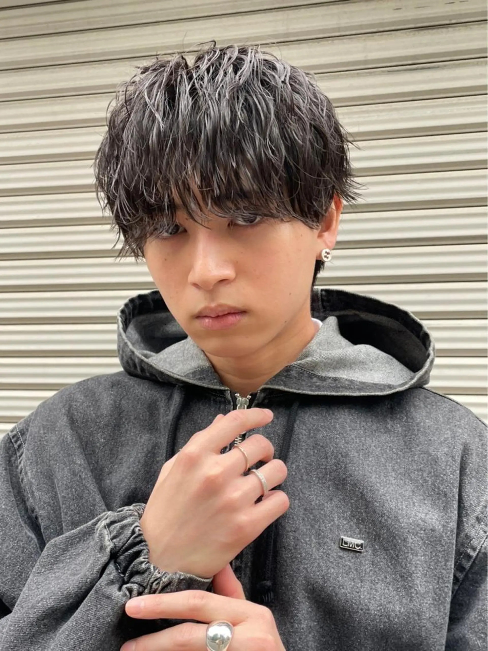 ショート パーマ メンズ CLUTCH天王寺 西藤遥河のヘアスタイル