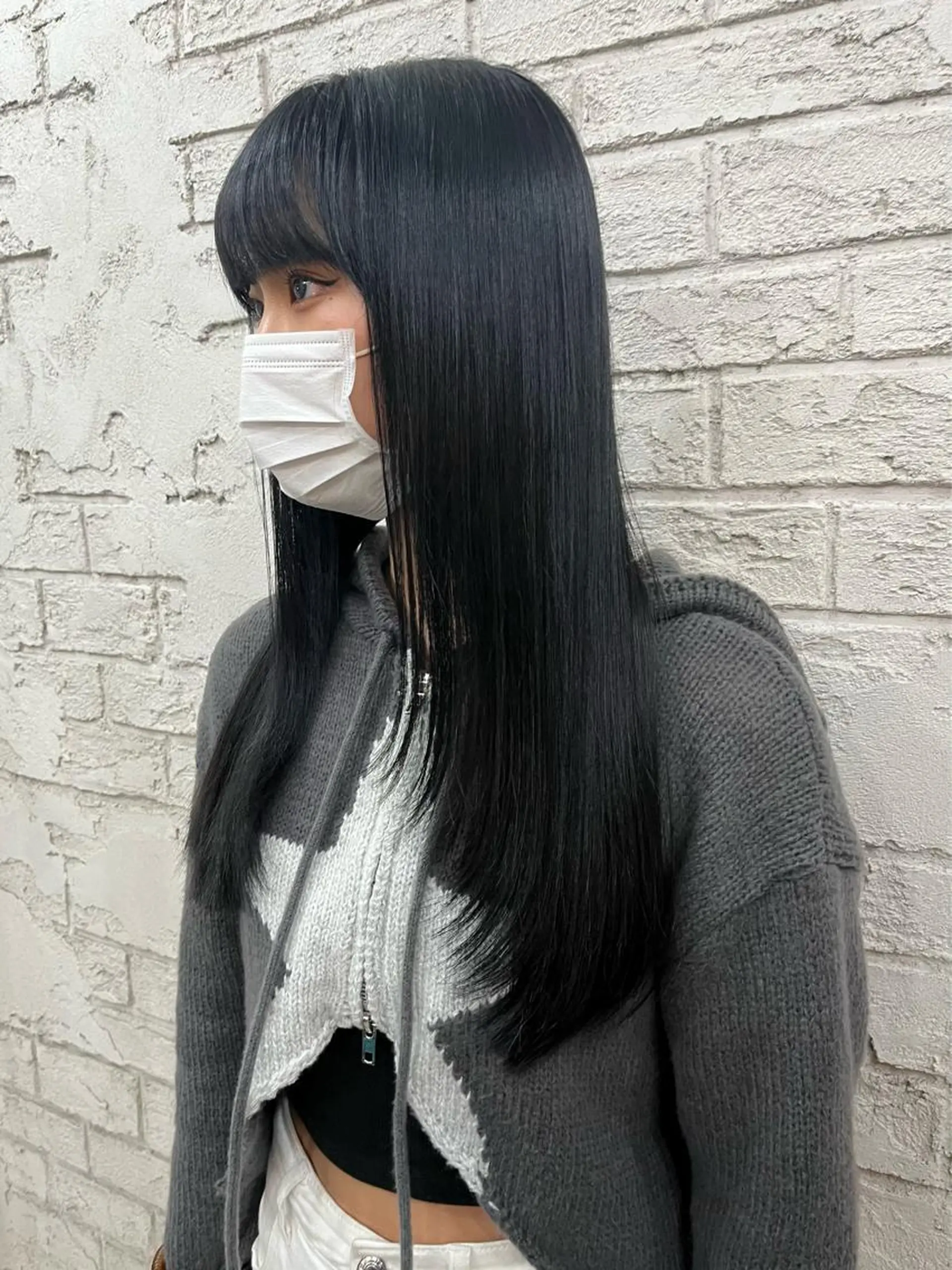 ロング カラー ヘアアレンジ カット 🪽髪質改善ストレー ト🤍美羽🤍のヘアスタイル