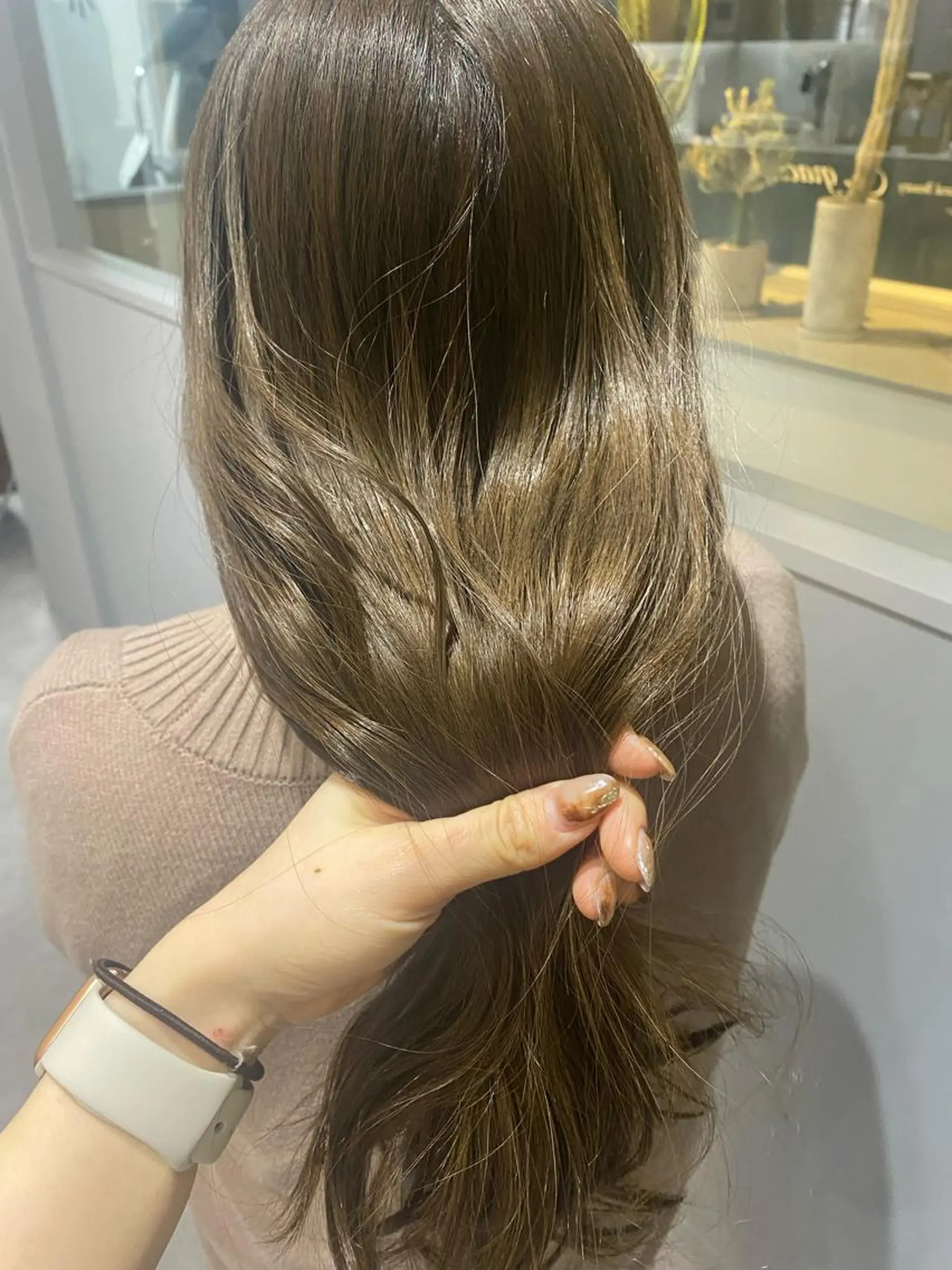 ロング カラー ベージュカラー きよはらちさき🍑 柔らかカラー🌱🫧のヘアスタイル