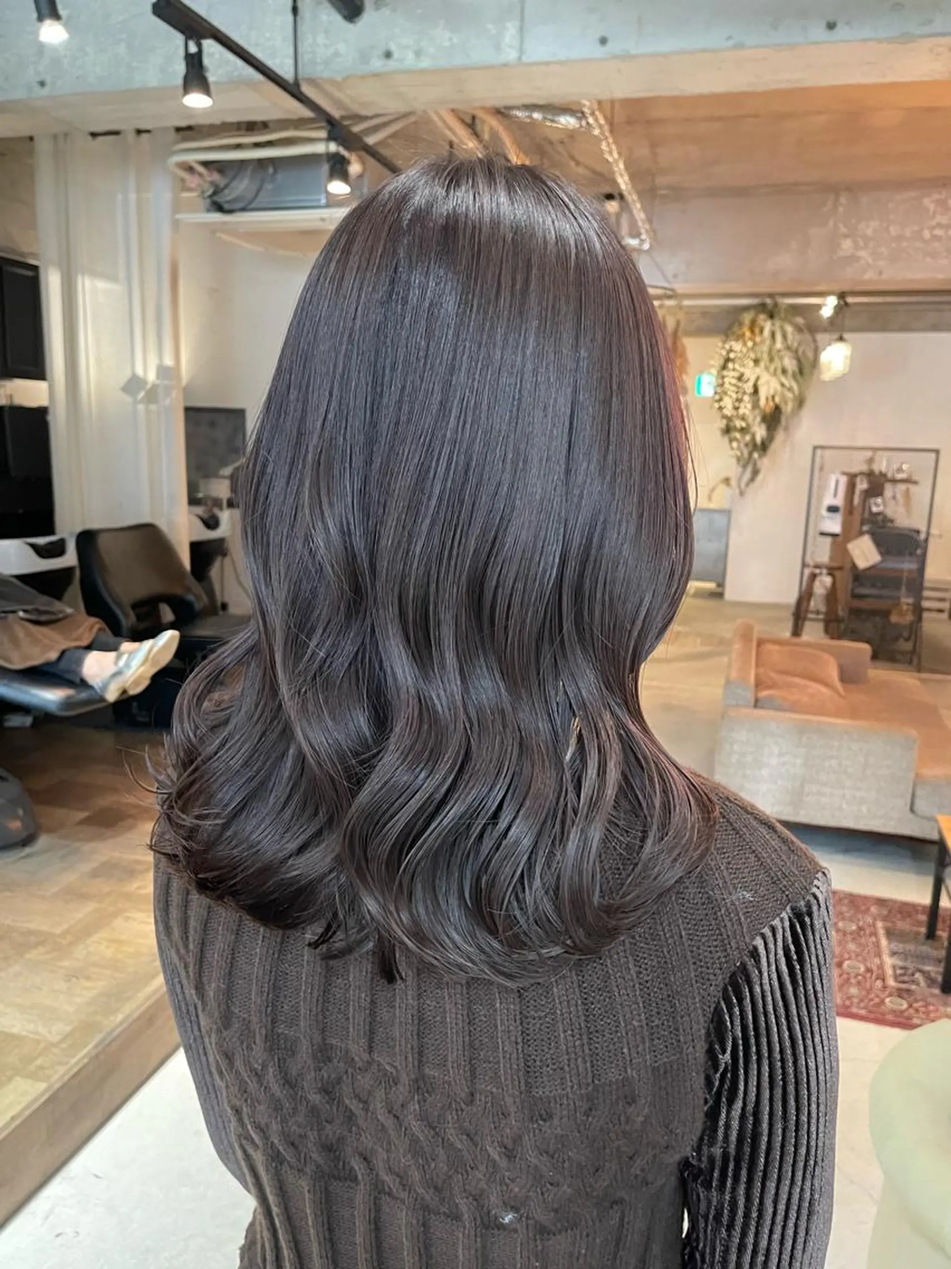 ミディアム カラー unico.所属・韓国ヘア/暖色カラー 新美多英のヘアスタイル