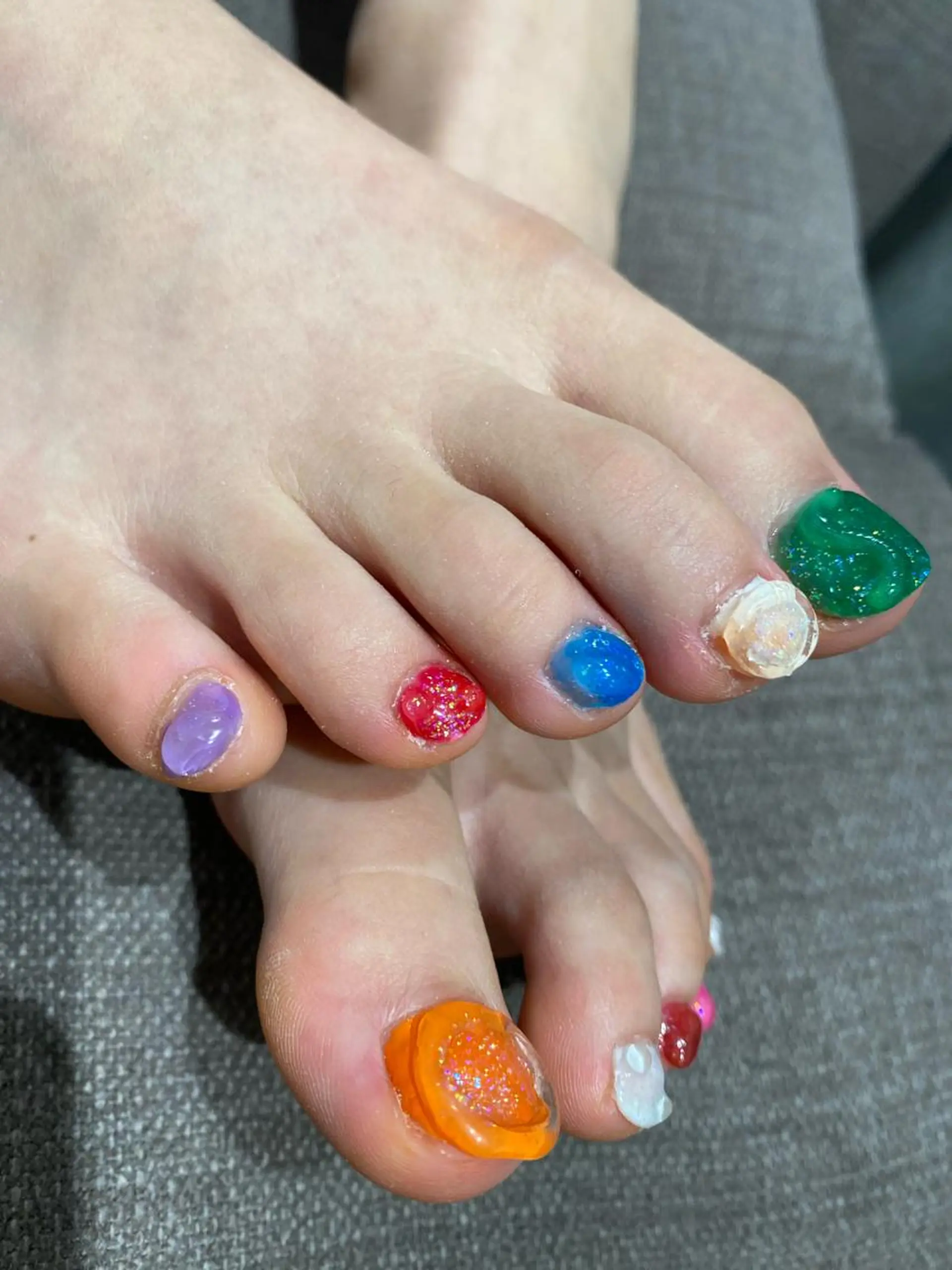 ネイル フットネイル ぷっくりネイル ハンドネイル HARE &nail ☪️remiのヘアスタイル