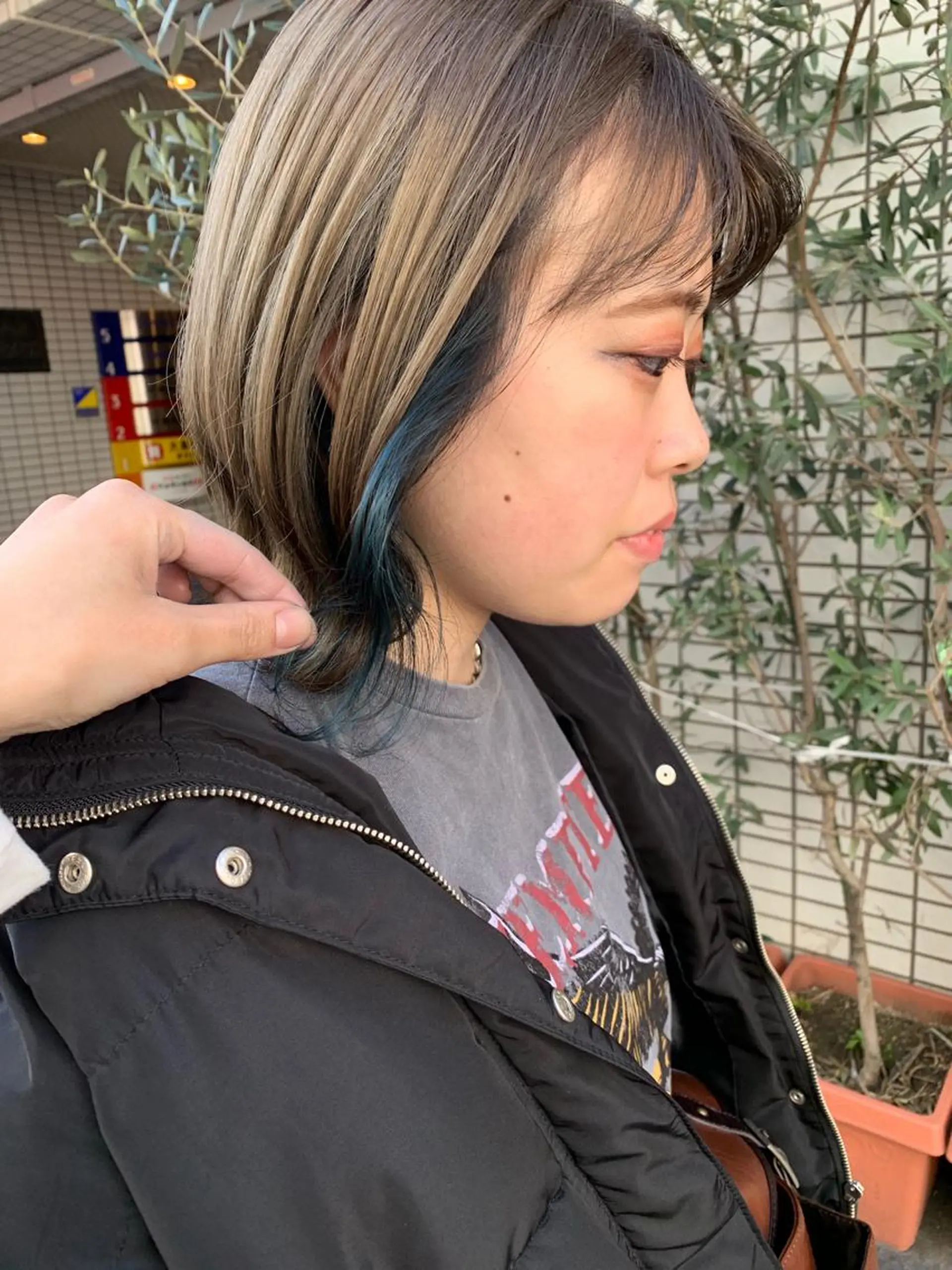 ミディアム ヘアアレンジ 🫧透明感カラー/ ボブ/小笠原汐海🪽のヘアスタイル