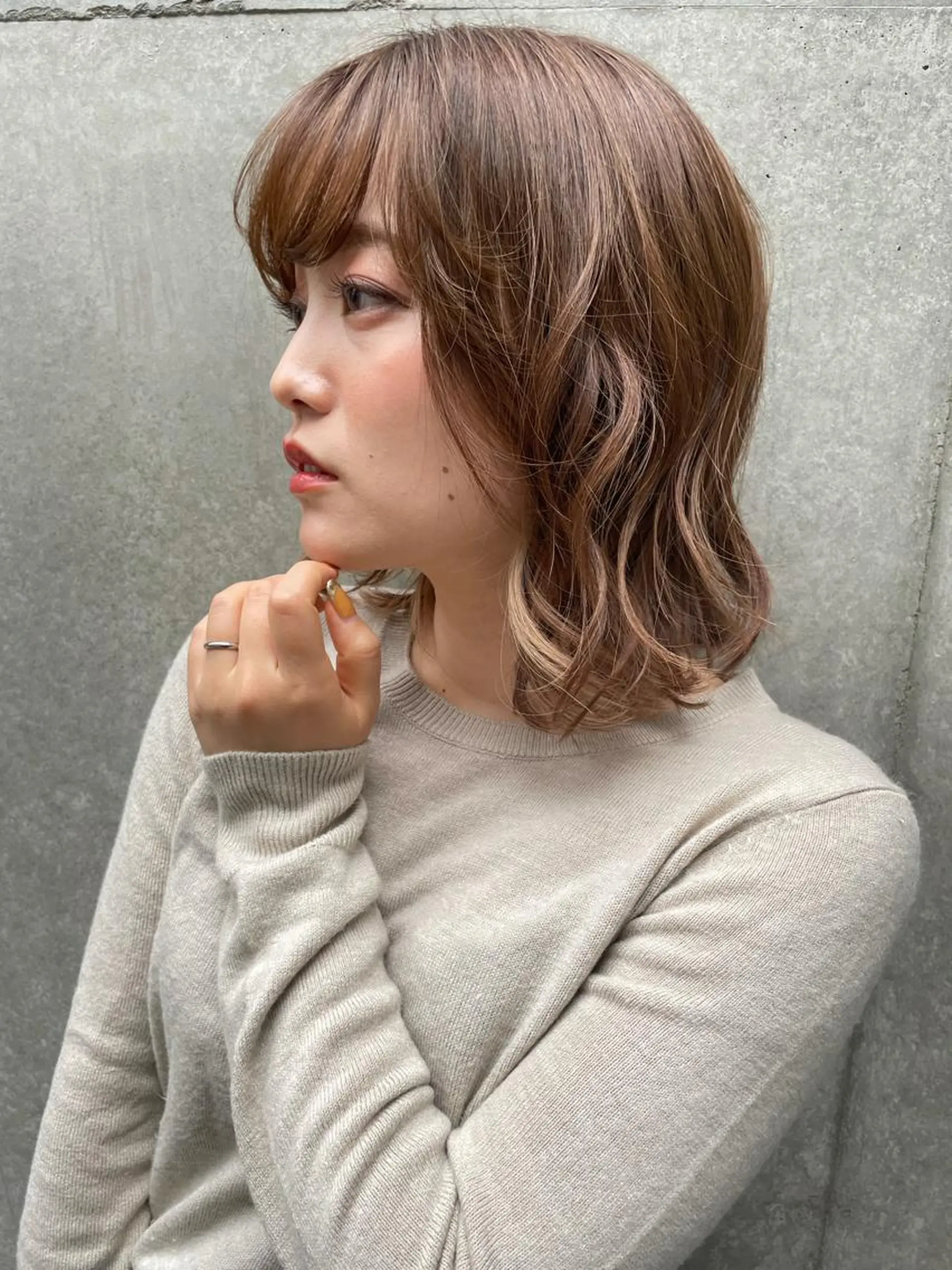 ミディアム カラー ツヤ美髪💐 髪質改善/高山愛来のヘアスタイル