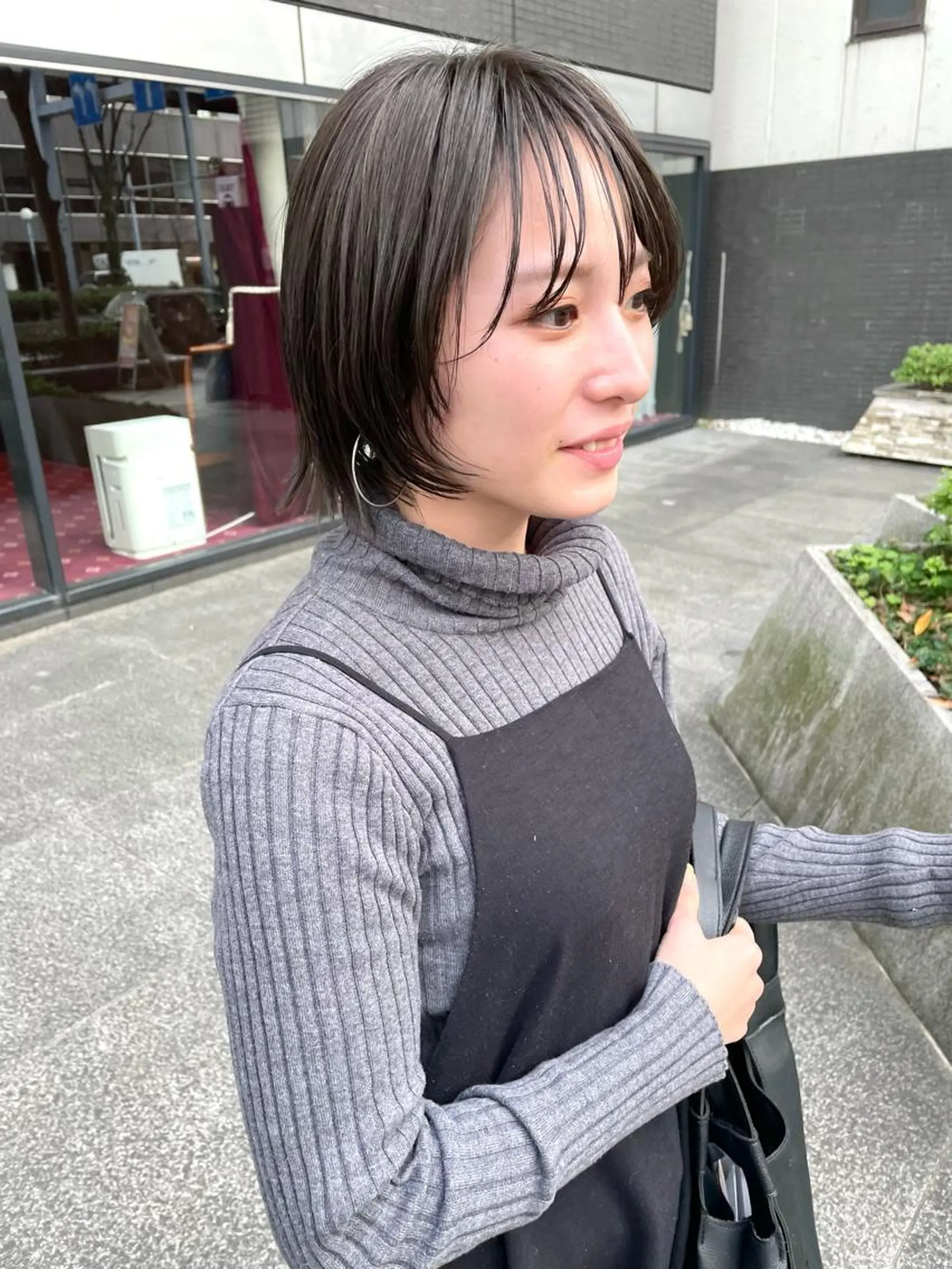 ミディアム カラー パーマ ヘアアレンジ メンズ キッズ ネイル マツエク・マツパ オレンジ カラーマツエク オレンジ tatsumi/ボブ ウルフ/レイヤーのヘアスタイル