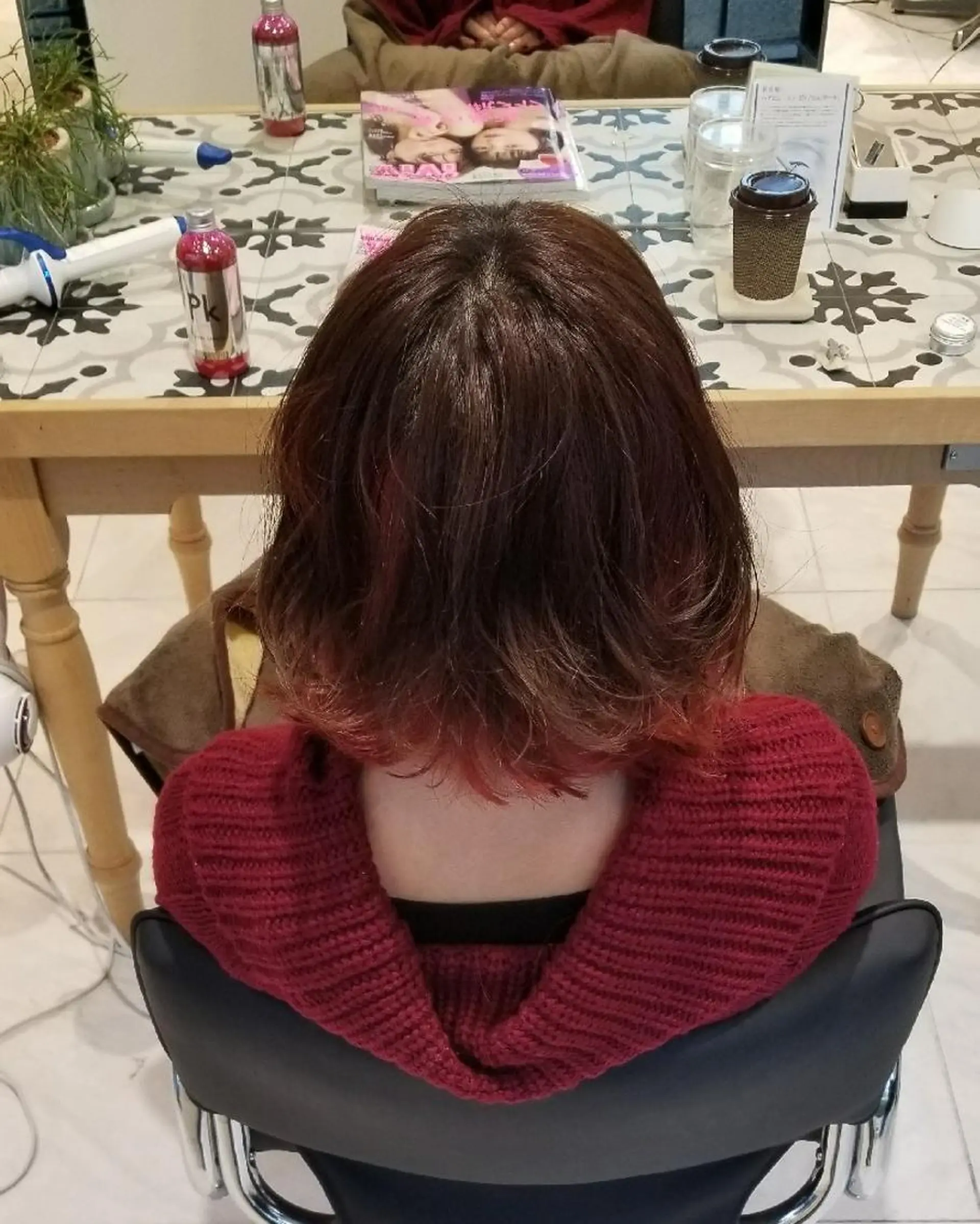 ミディアム カラー La fith hair 池袋店所属・🔴赤み消し/ 艶カラー落合　優🔴のヘアスタイル