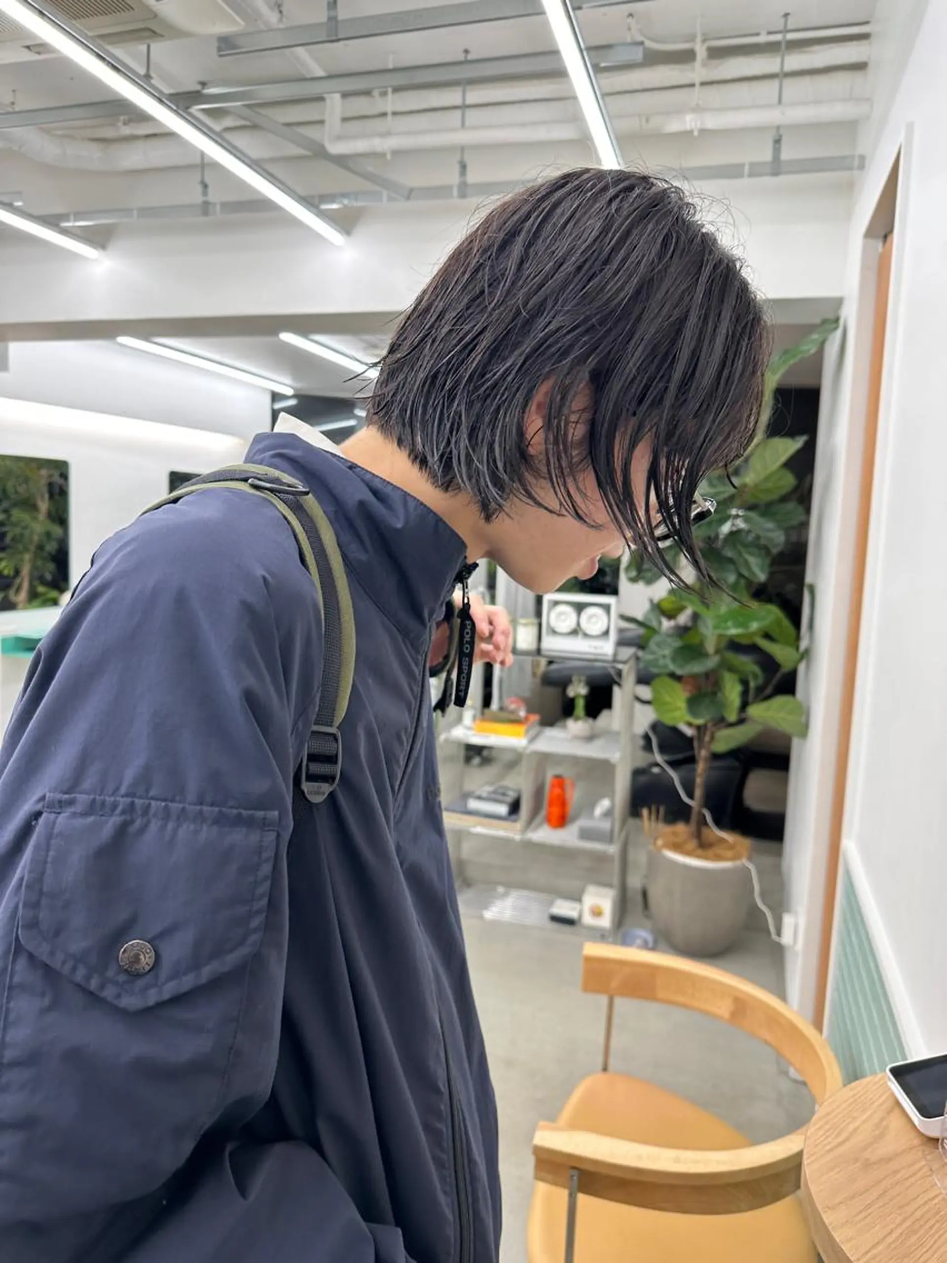 ショート メンズ ボブ カット トリートメント ボブ/レイヤー/ケア パーマ/リュウタのヘアスタイル