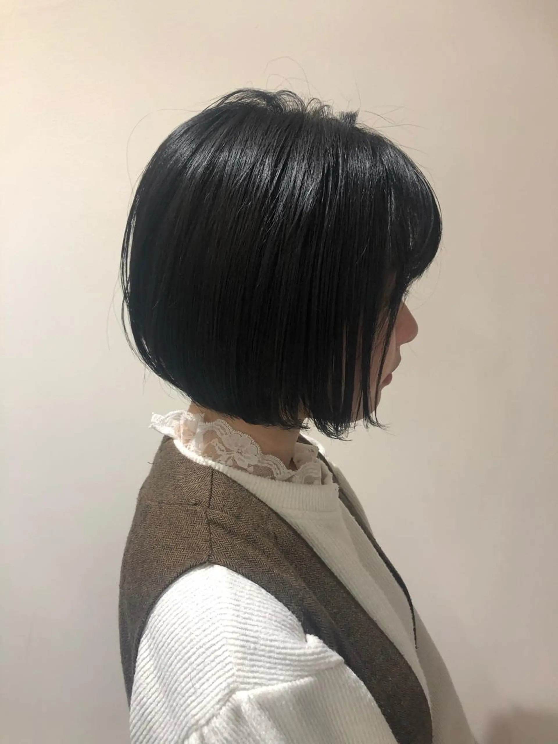 ショート レイヤー/韓国/ボブ 縮毛矯正/畠中ケントのヘアスタイル