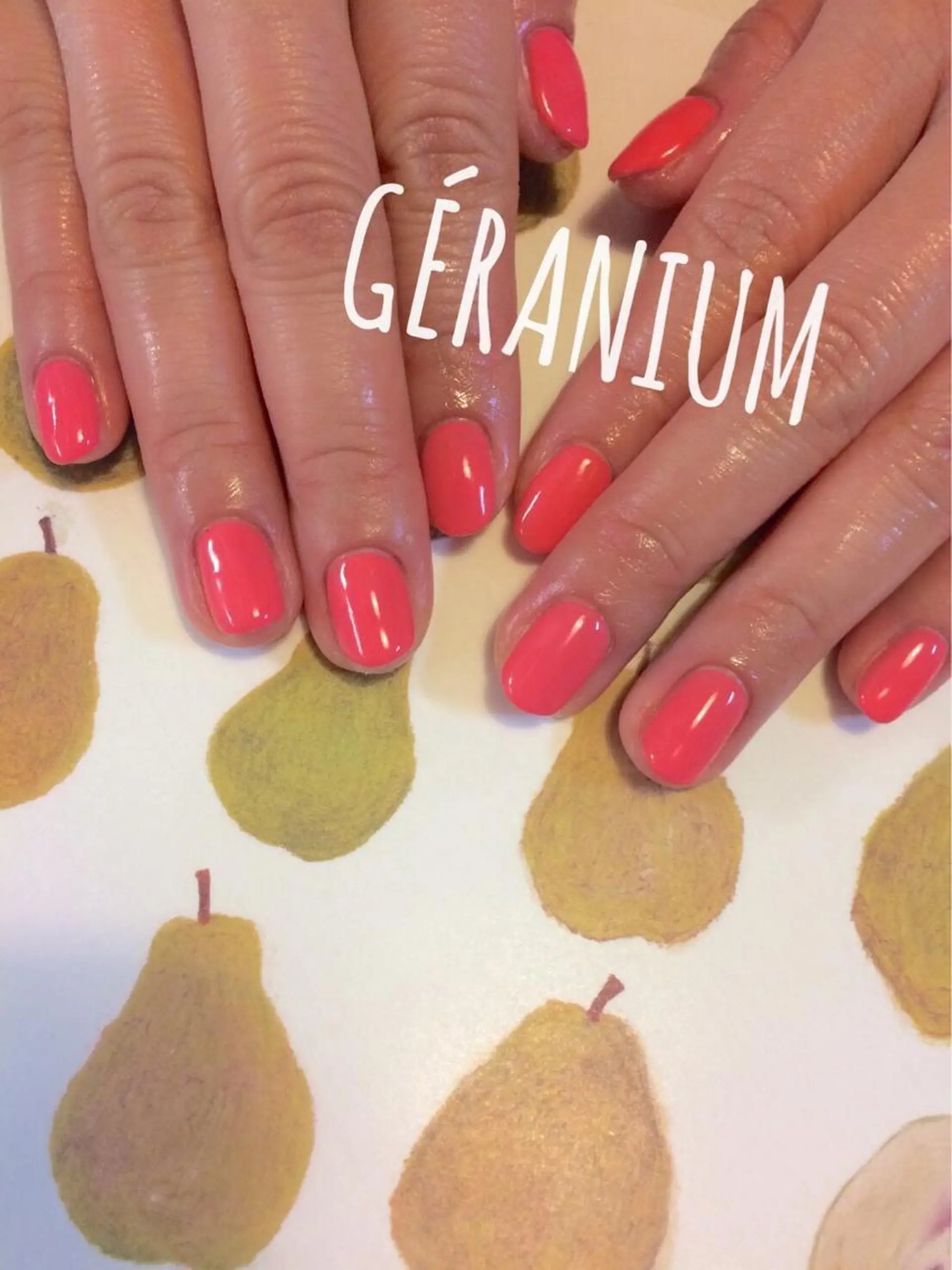 ネイル ワンカラーネイル 春ネイル GéRanium Harukaのネイルデザイン