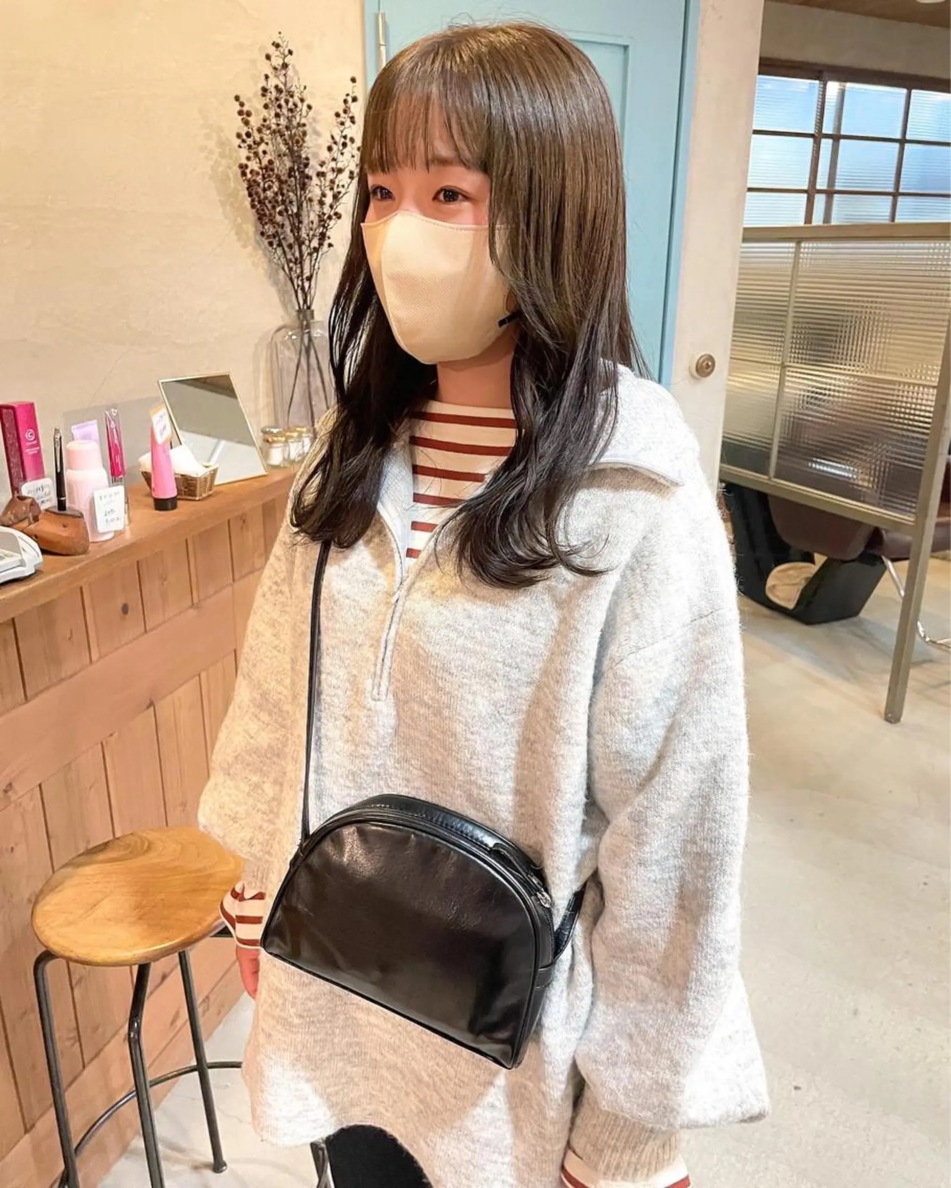 ロング カラー Musee plume所属・荻野七菜子 ボブのヘアスタイル