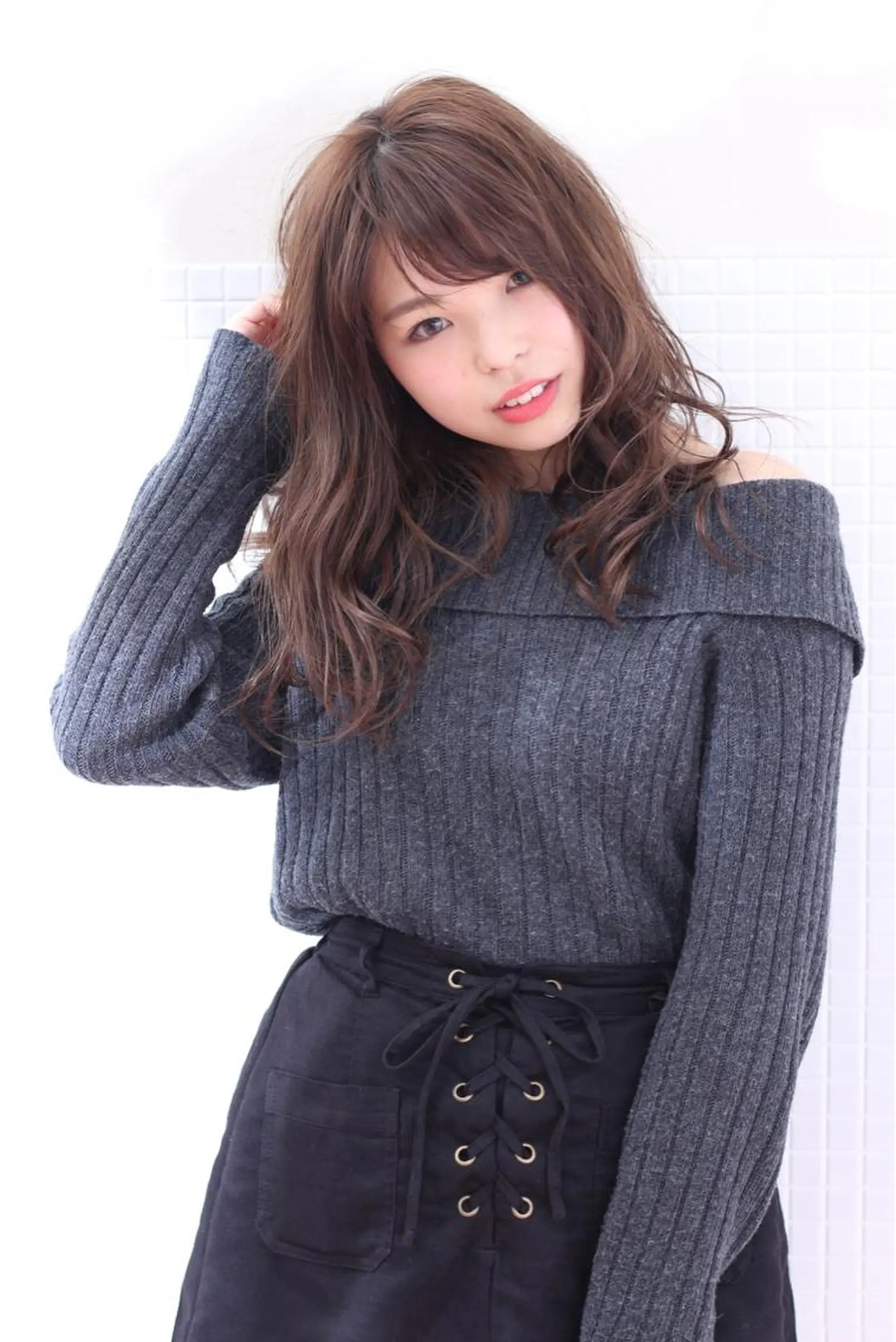 セミロング 艶髪酸性縮毛🥇 ディレクター土手内徹のヘアスタイル