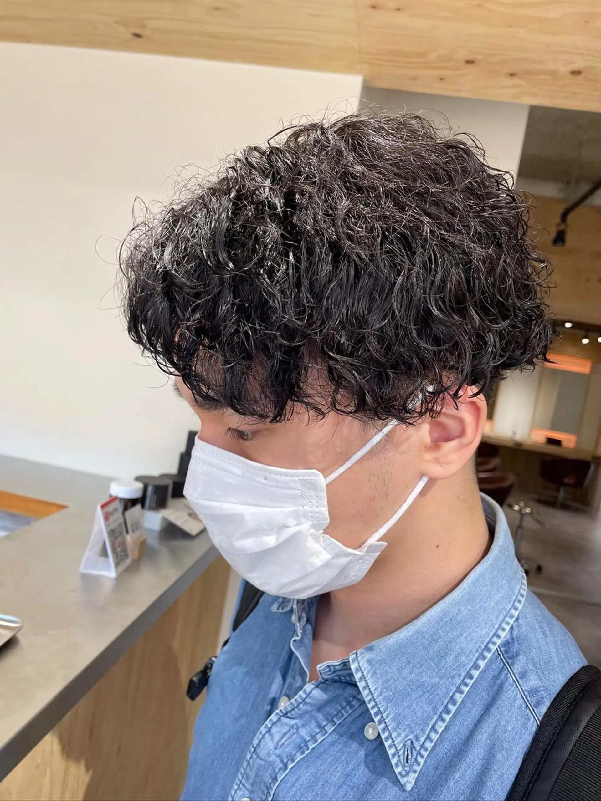 パーマ メンズ カット パーマ ヘアセット メンズブリーチカラー /パーマ ごーた立川のヘアスタイル