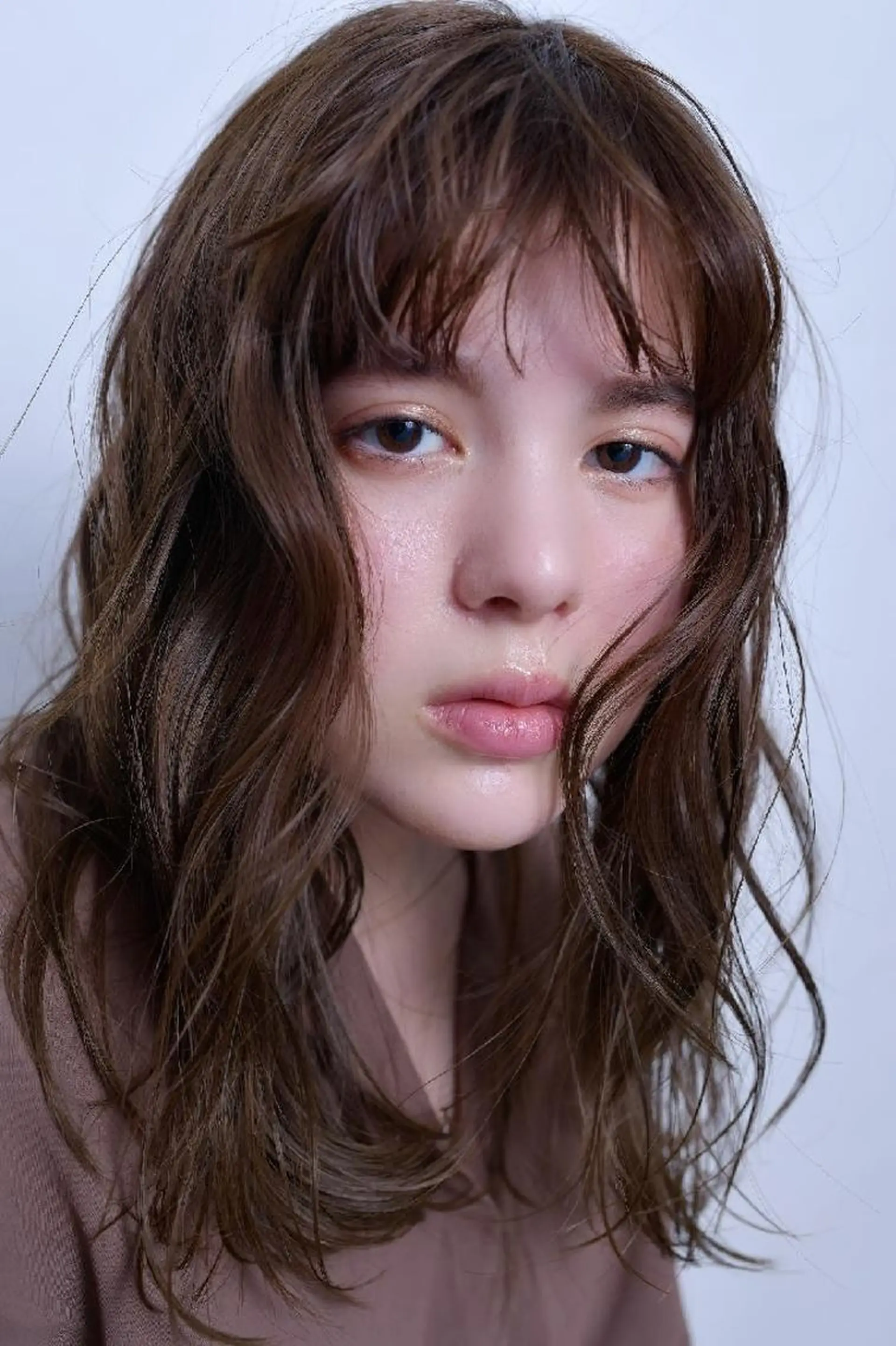 ミディアム カラー パーマ ヘアアレンジ ネイル キッズ マツエク・マツパ ミディアムパーマ 外国人風カラー 髪質改善 premier modelsのヘアスタイル