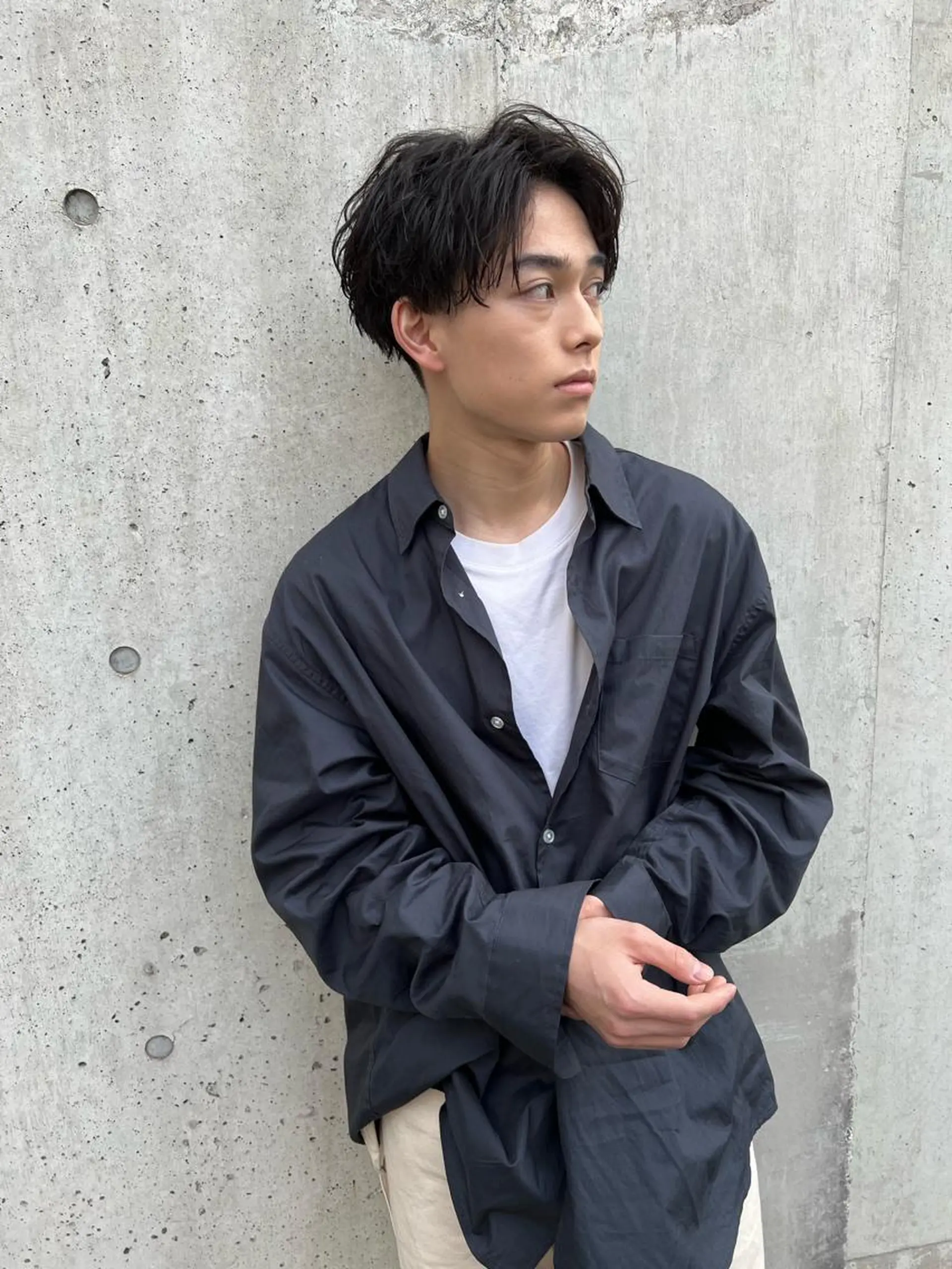 ショート パーマ メンズ カット パーマ トリートメント ヘッドスパ おしゃれパーマ メンズ特化/みーまんのヘアスタイル