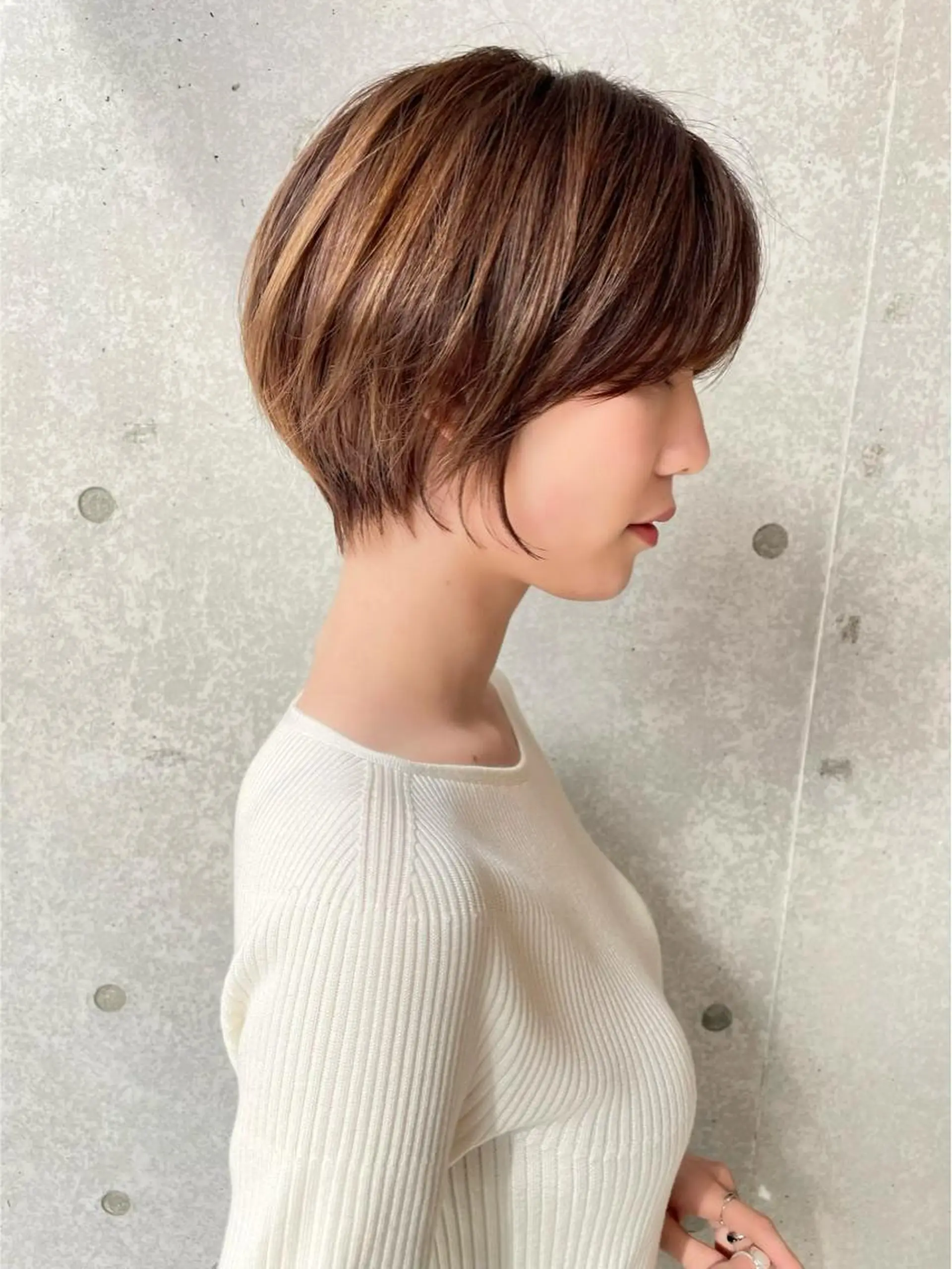 ショート レイヤー/韓国/ 顔周り/しんやのヘアスタイル