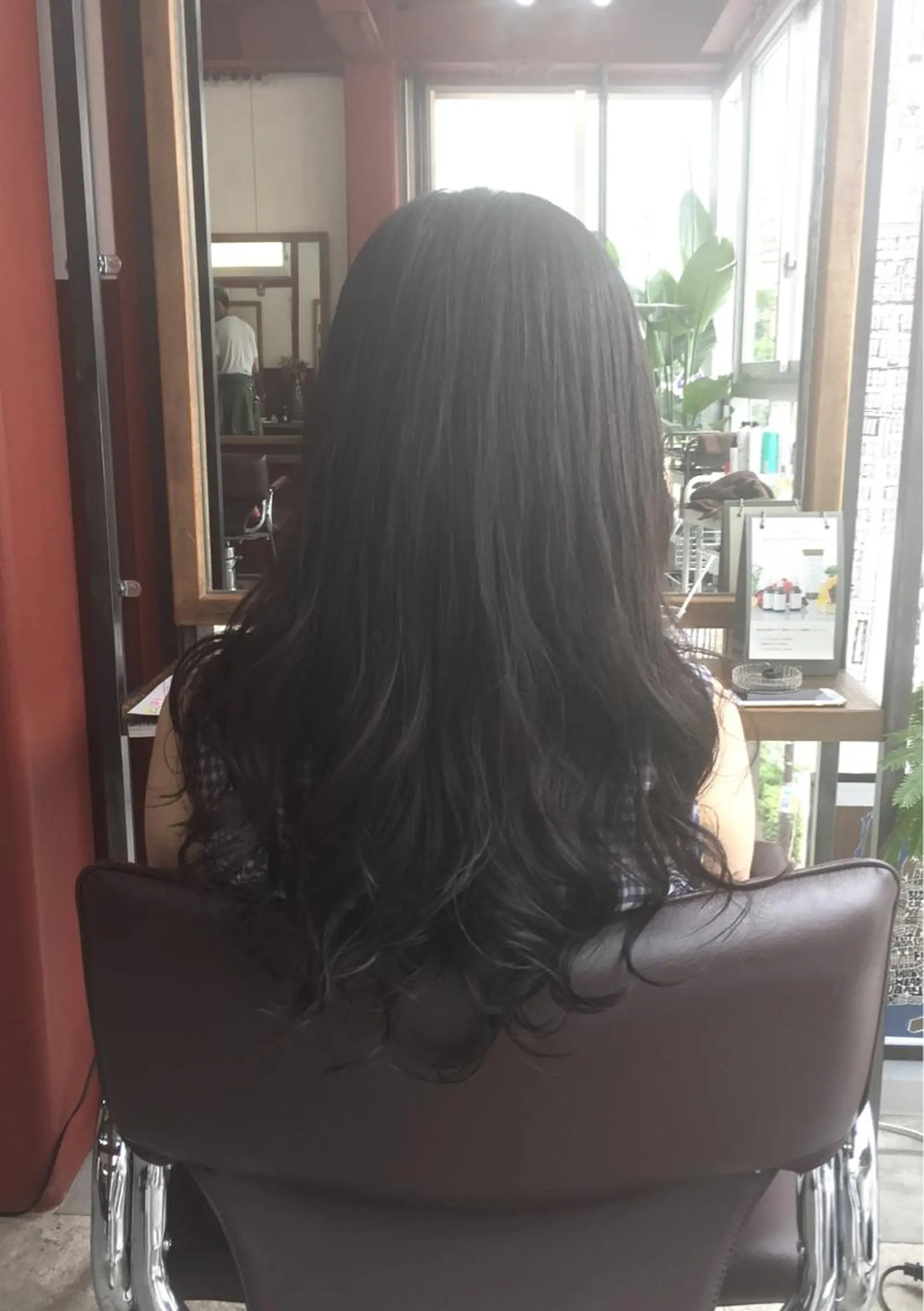 ロング パーマ デジタルパーマ 福地 礼奈のヘアスタイル