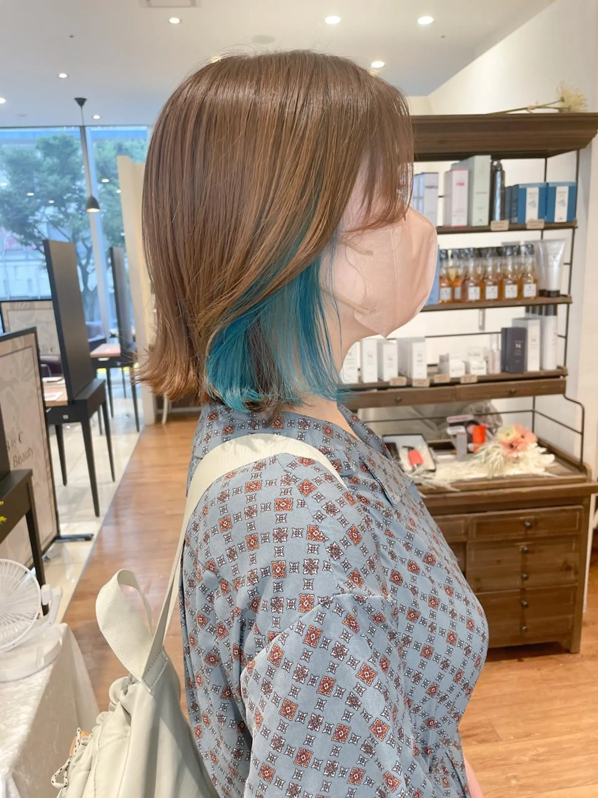 ショート カラー ブルーカラー ヘアカラー 髪質改善/ブリーチ 田代 龍我のヘアスタイル