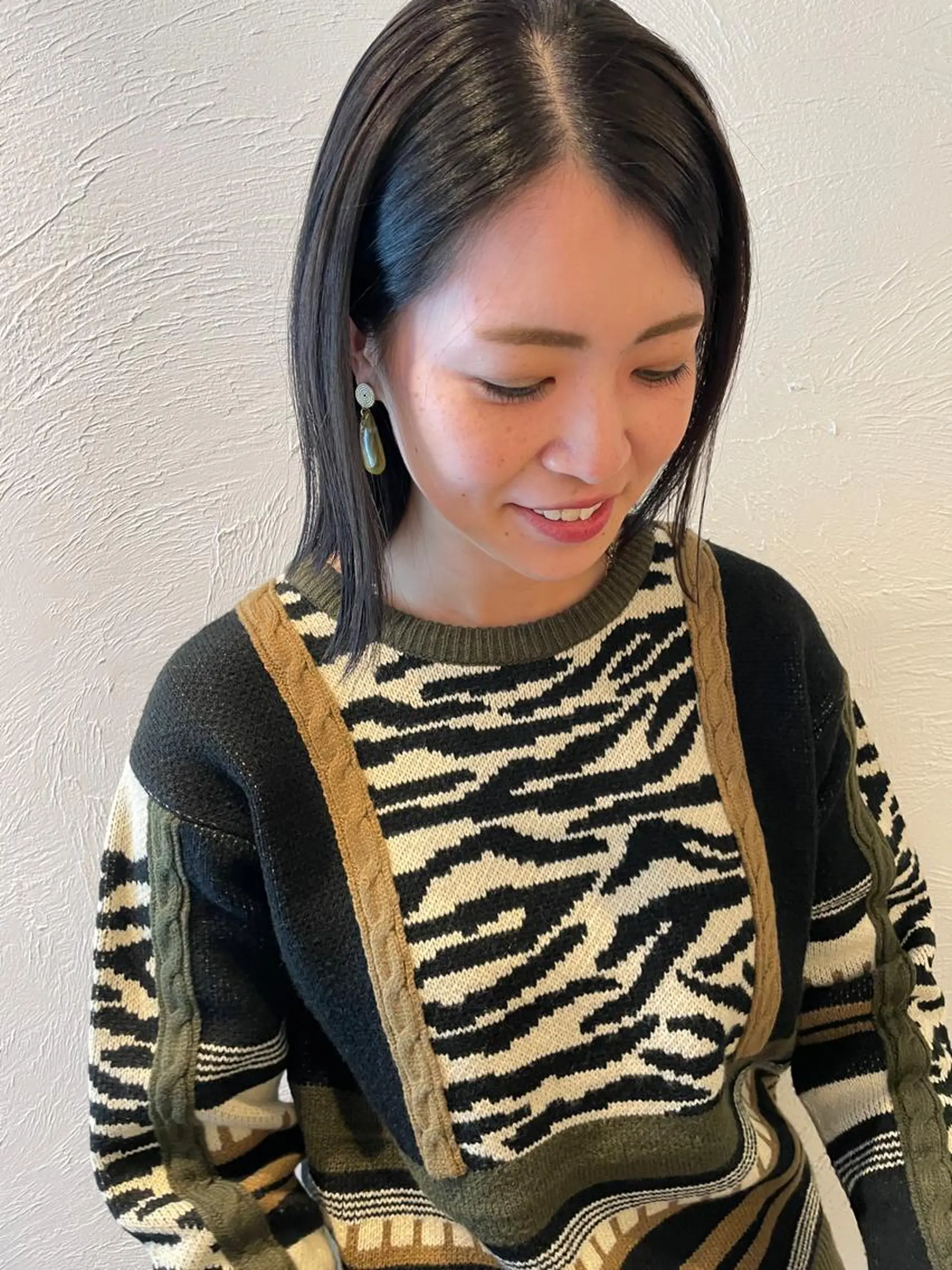 ショート パーマ 縮毛矯正 La  fith hair lien西宮北口所属・赤み消しカラー/透 明感カラー/有吉優香のヘアスタイル