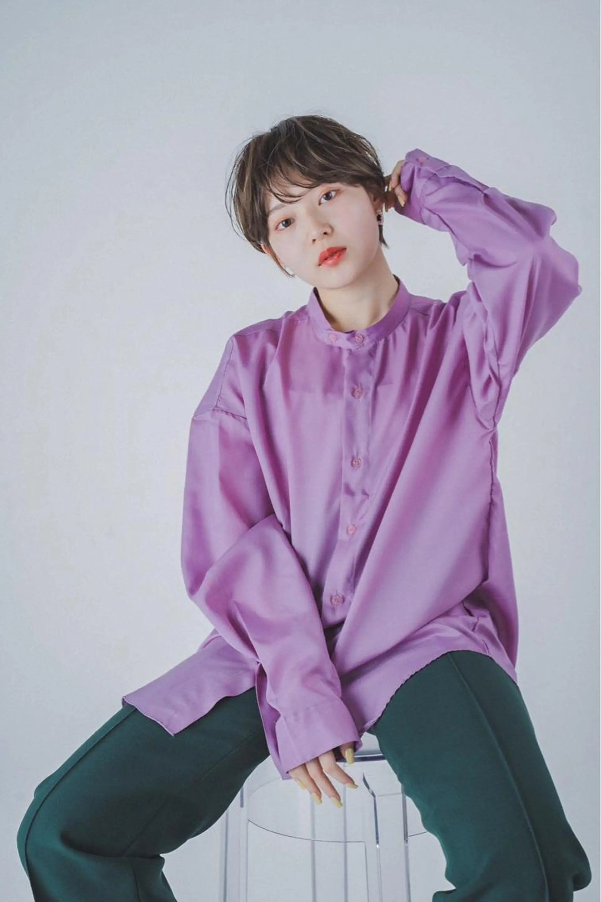 ショート カラー THE DAY所属・AKI HASHIMOTOのヘアスタイル