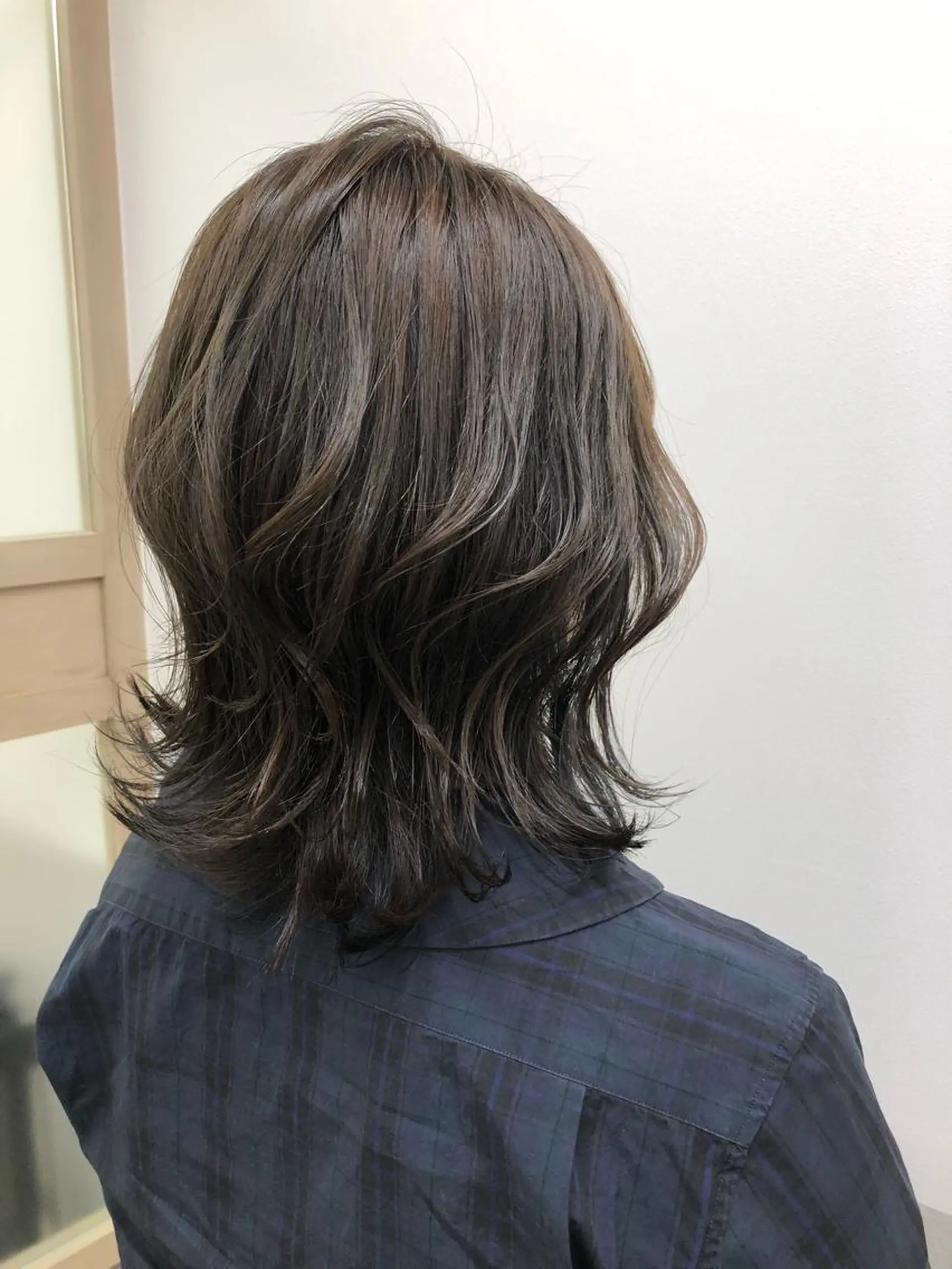 ミディアム カラー パーマ 天野 涼のヘアスタイル