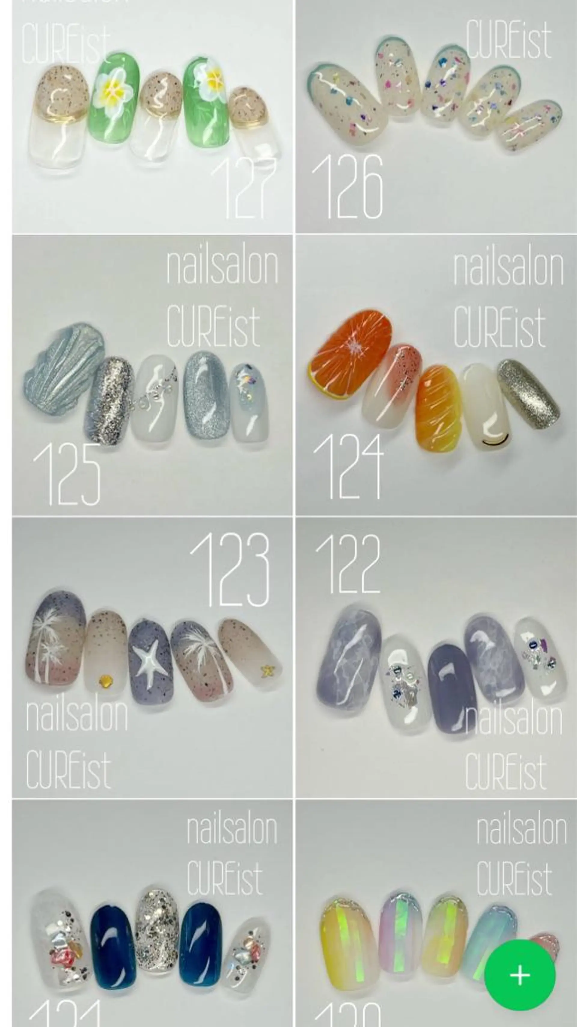 ネイル 夏ネイル ネイルサロンキュアイスト所属・キュアイスト アコパラジェル調布のネイルデザイン