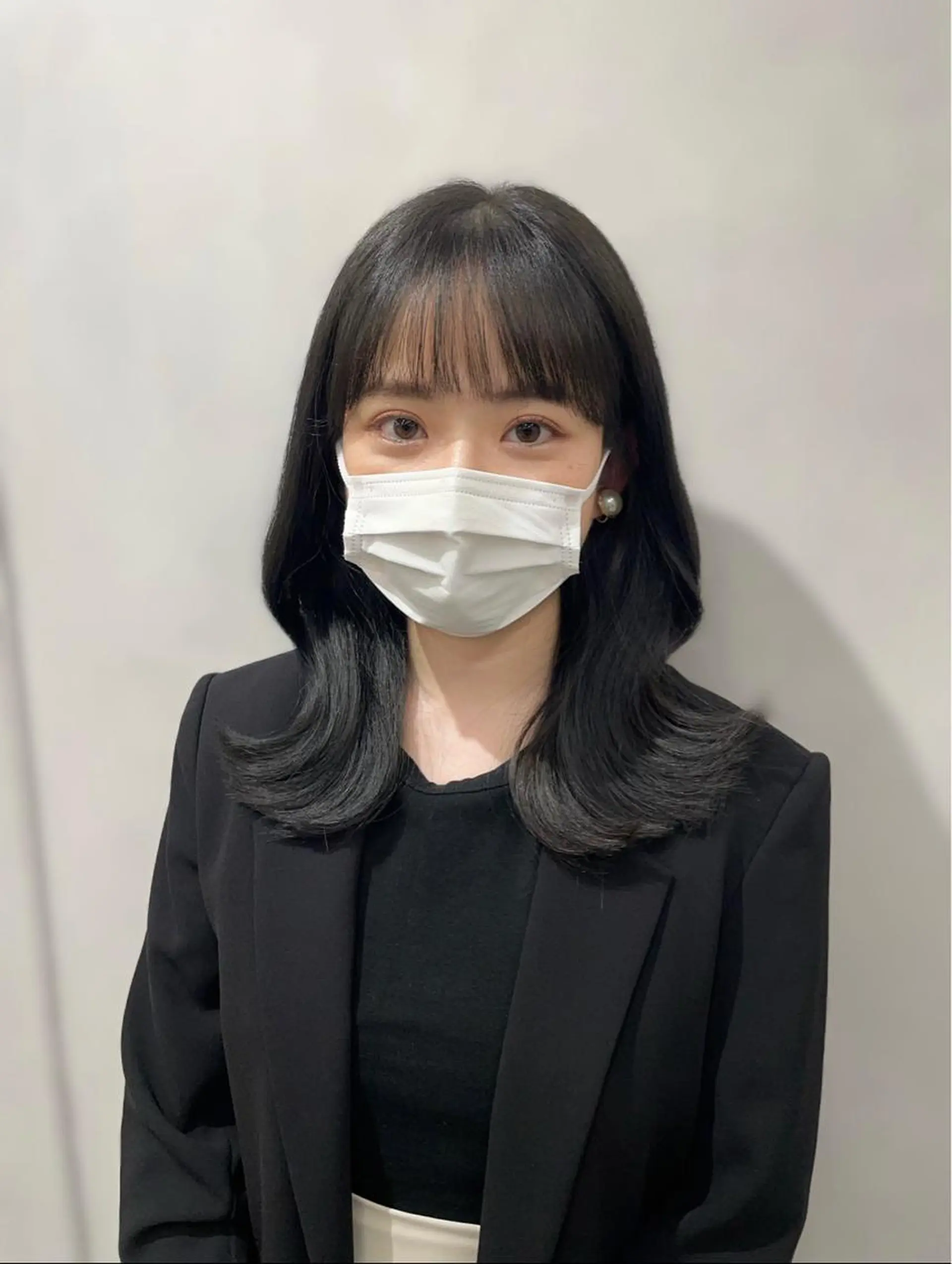 ミディアム 韓国風ヘア レイヤーカット ❤︎︎韓国ヘア❤︎︎ 𝑺𝒉𝒊𝒉𝒐のヘアスタイル