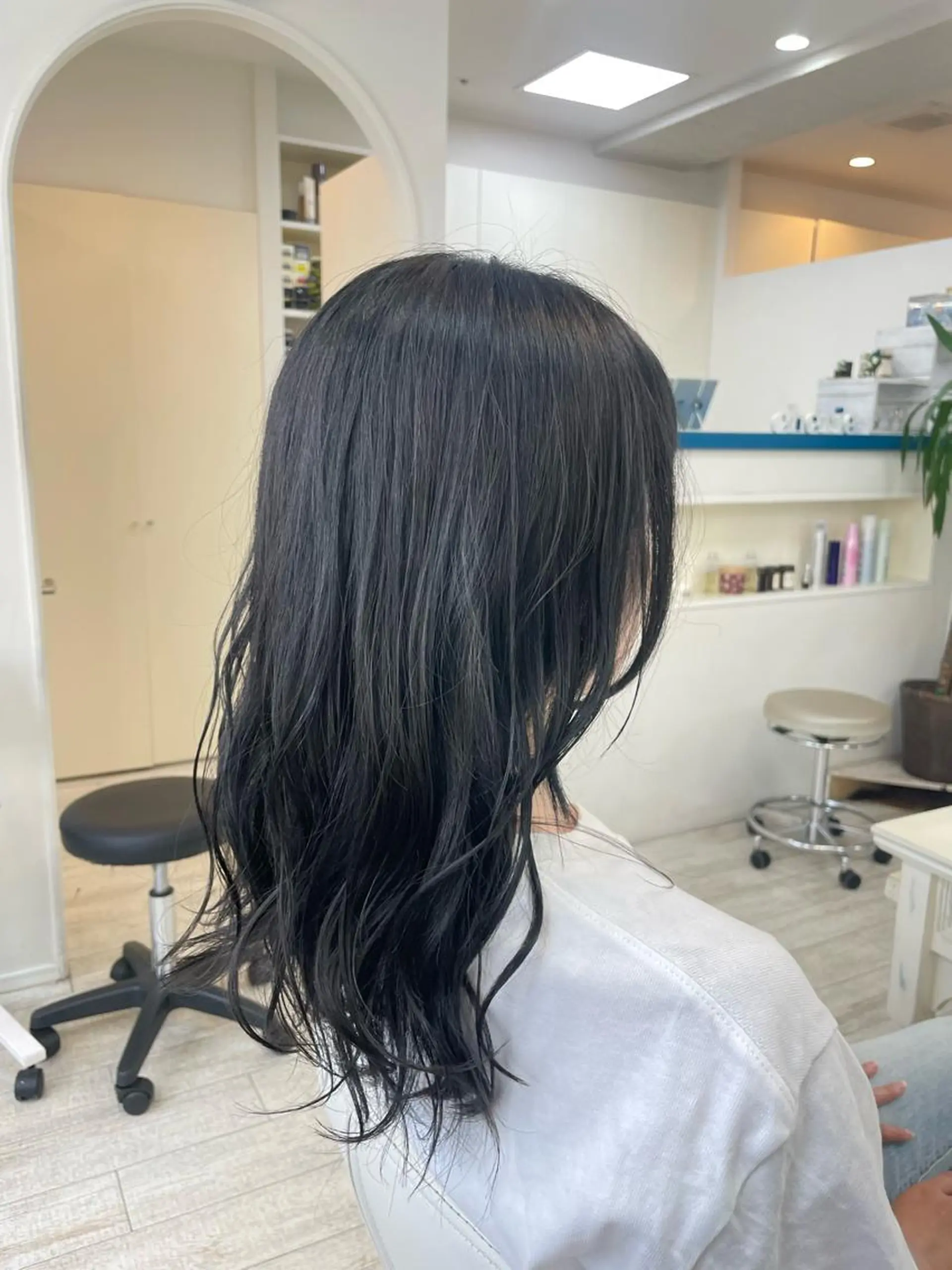 セミロング カット ヘアカラー トリートメント 新籾 尚哉のヘアスタイル