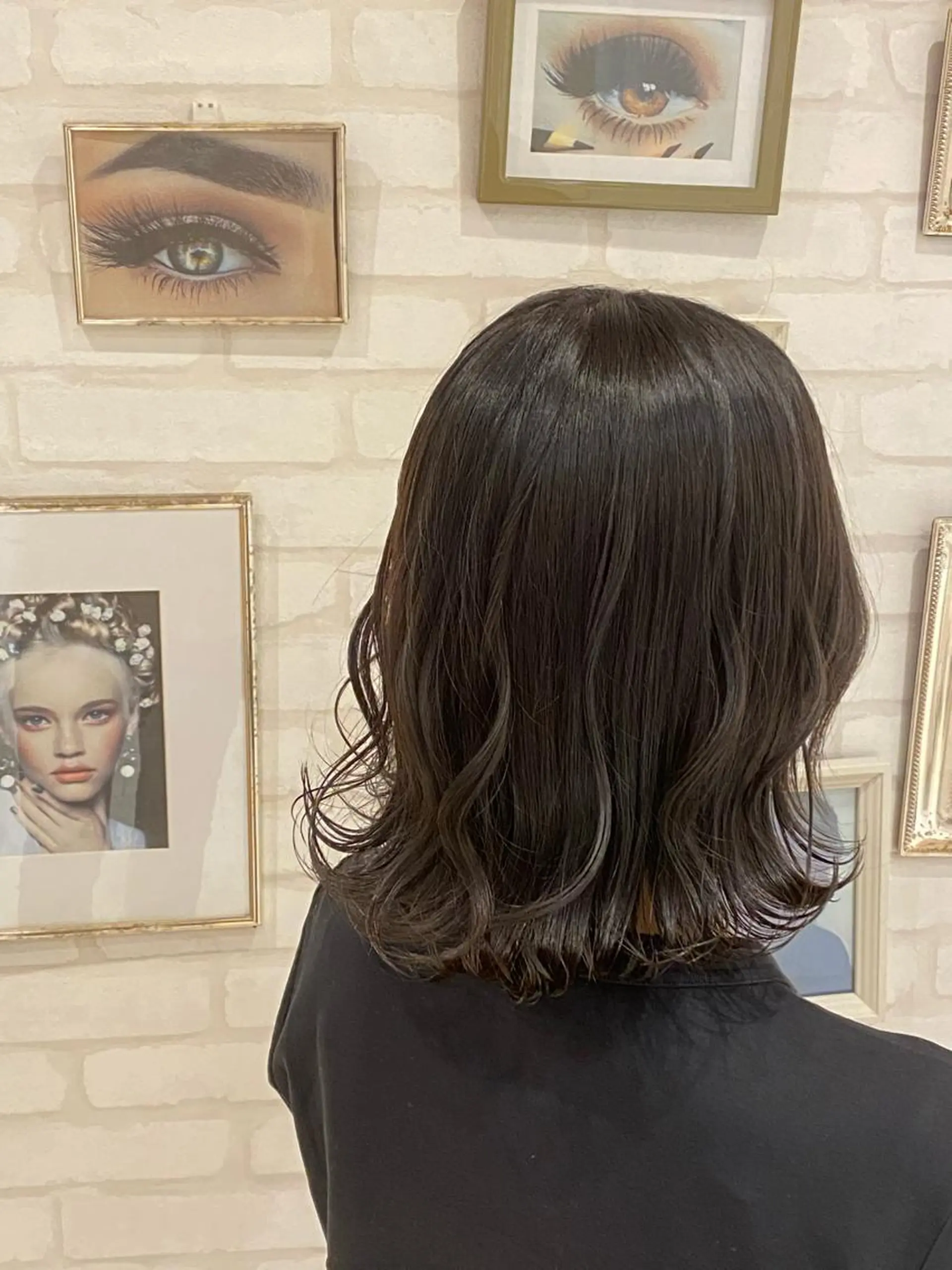 ミディアム 尾崎 優也のヘアスタイル