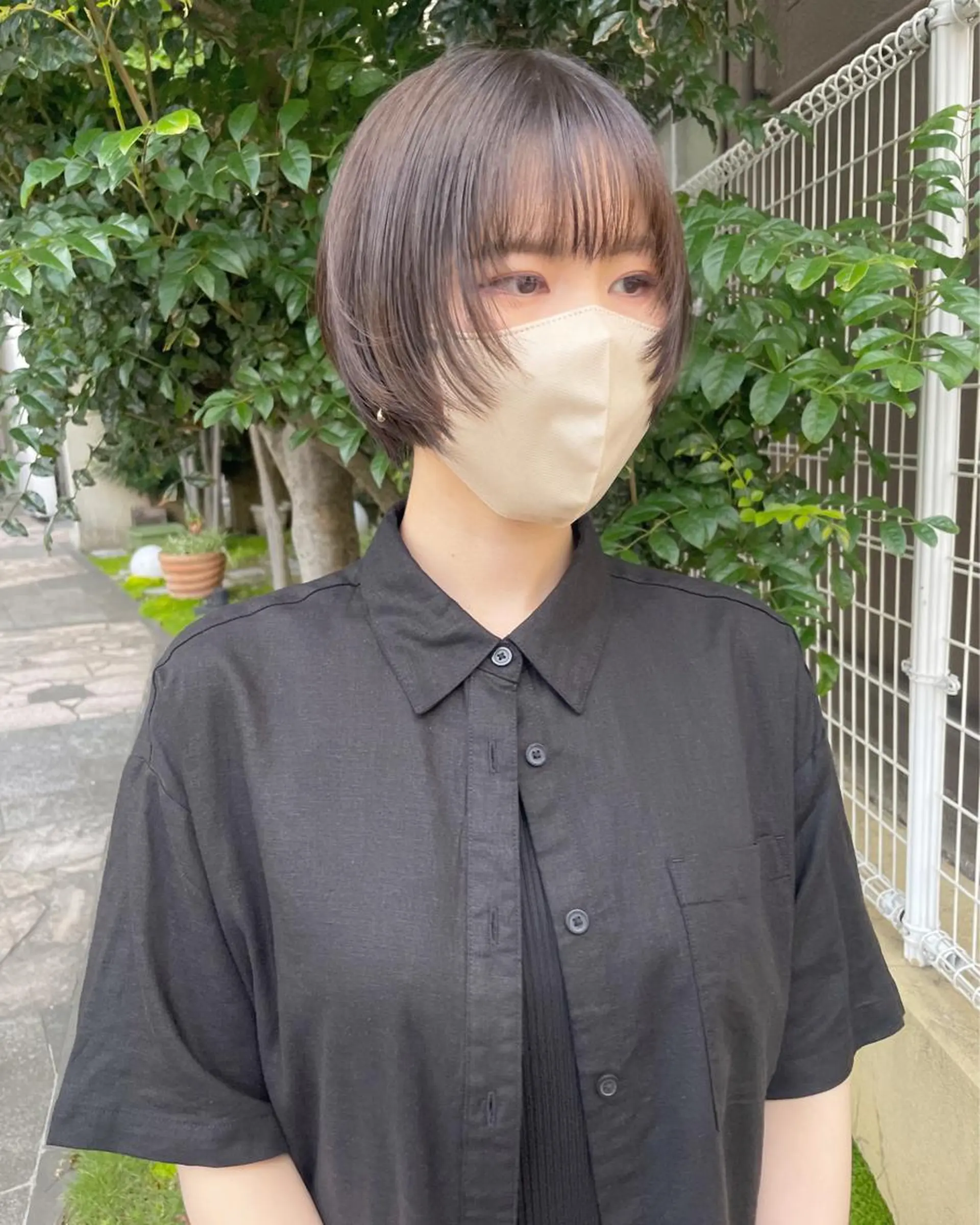 ショート カラー 🙃 透明感カラー/ボブのヘアスタイル