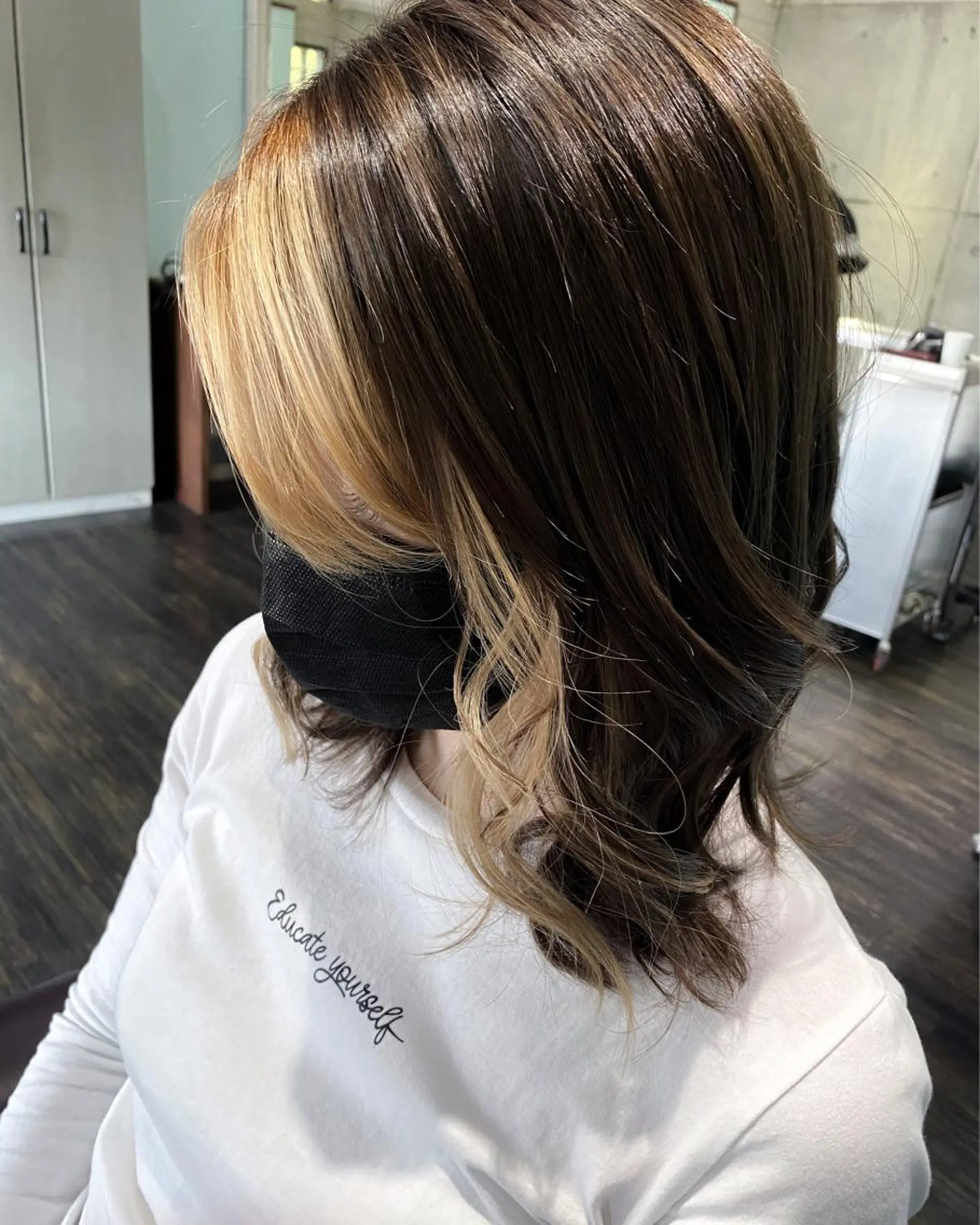 ミディアム Blink Remit hair明野店所属・秋月 亜耶のヘアスタイル