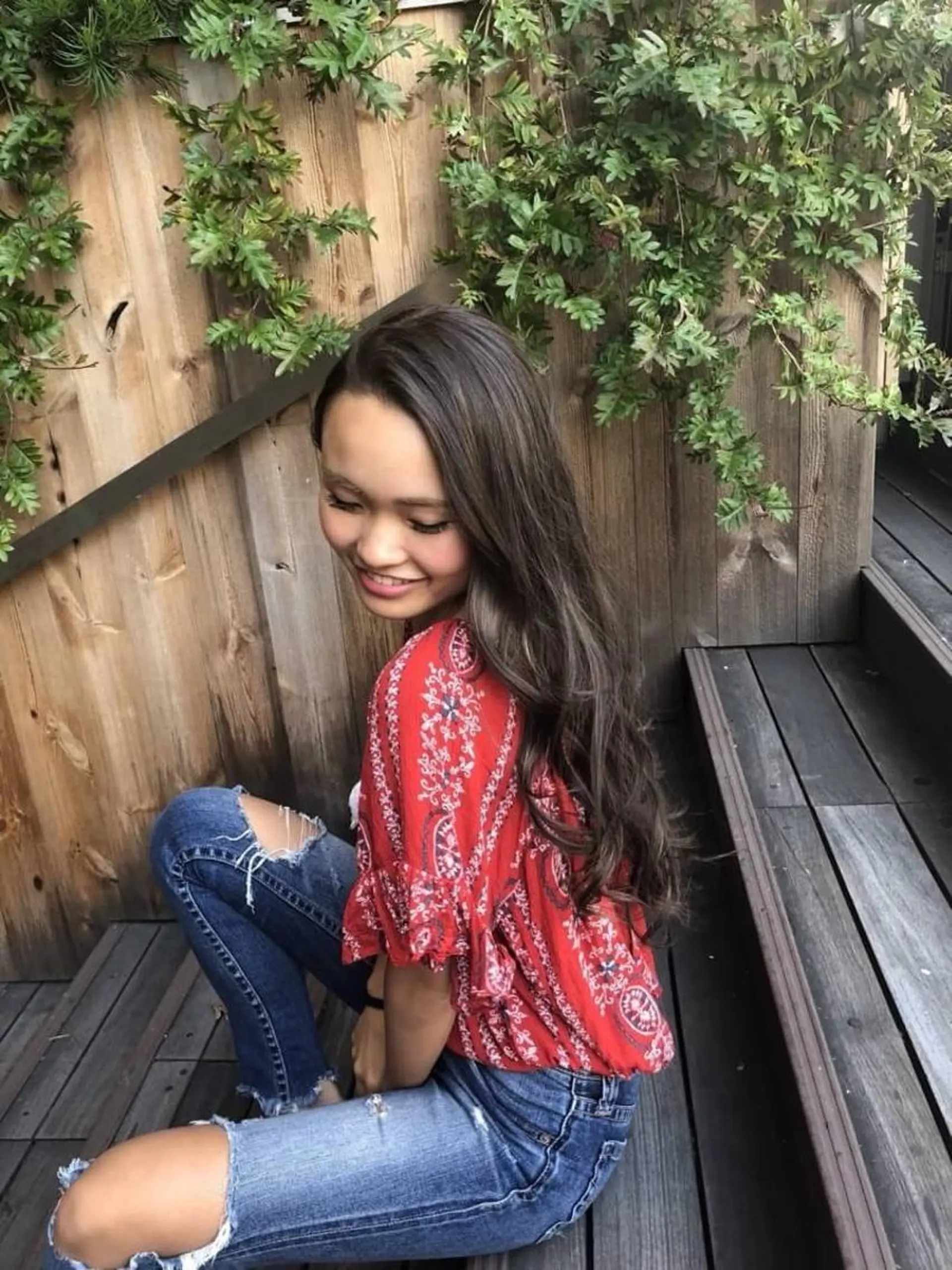 セミロング カラー パーマ ヘアアレンジ Device ディバイスのヘアスタイル