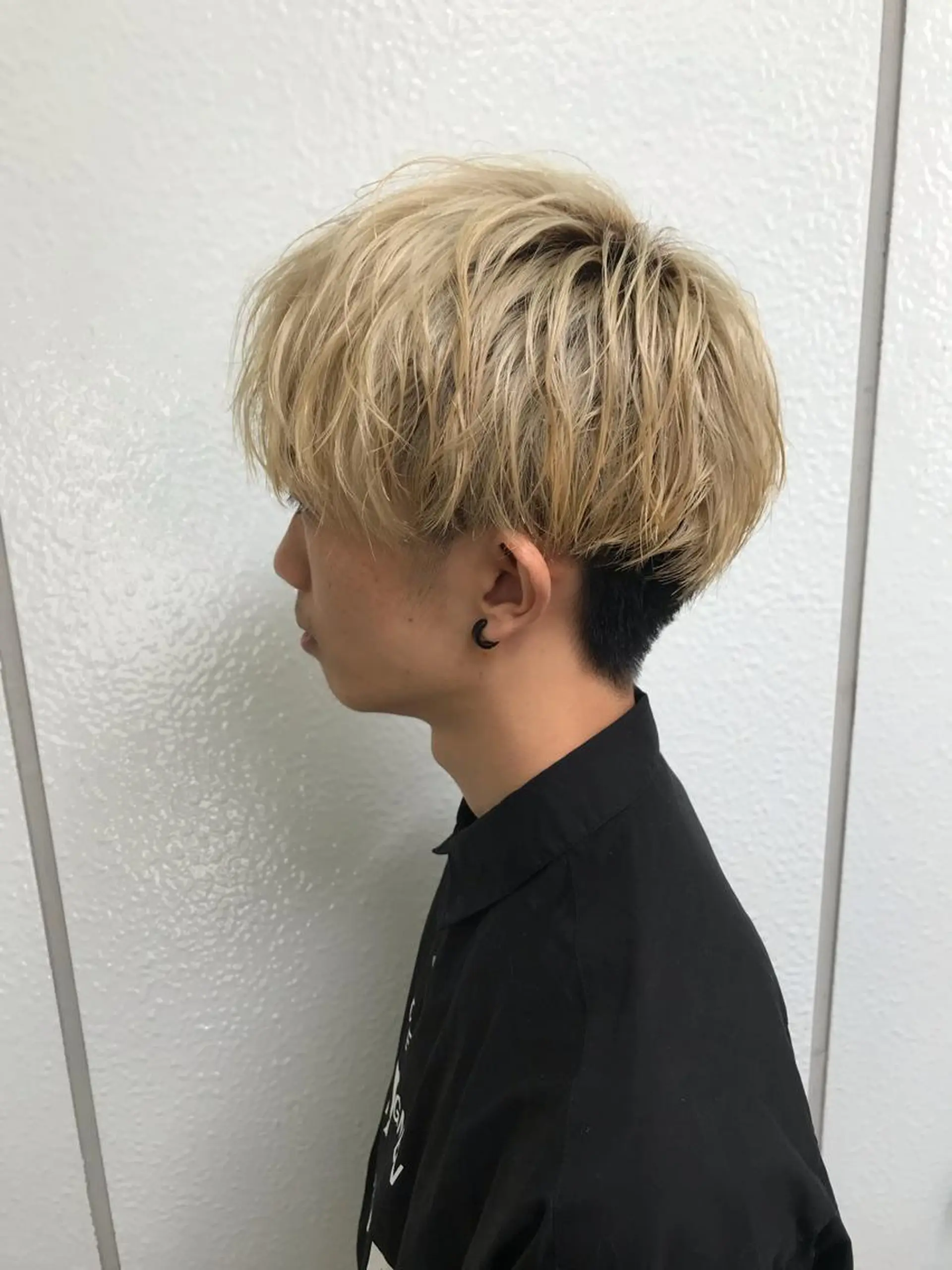 ショート メンズ PEWL所属・クロスパーマ松永裕久 似合わせカットのヘアスタイル