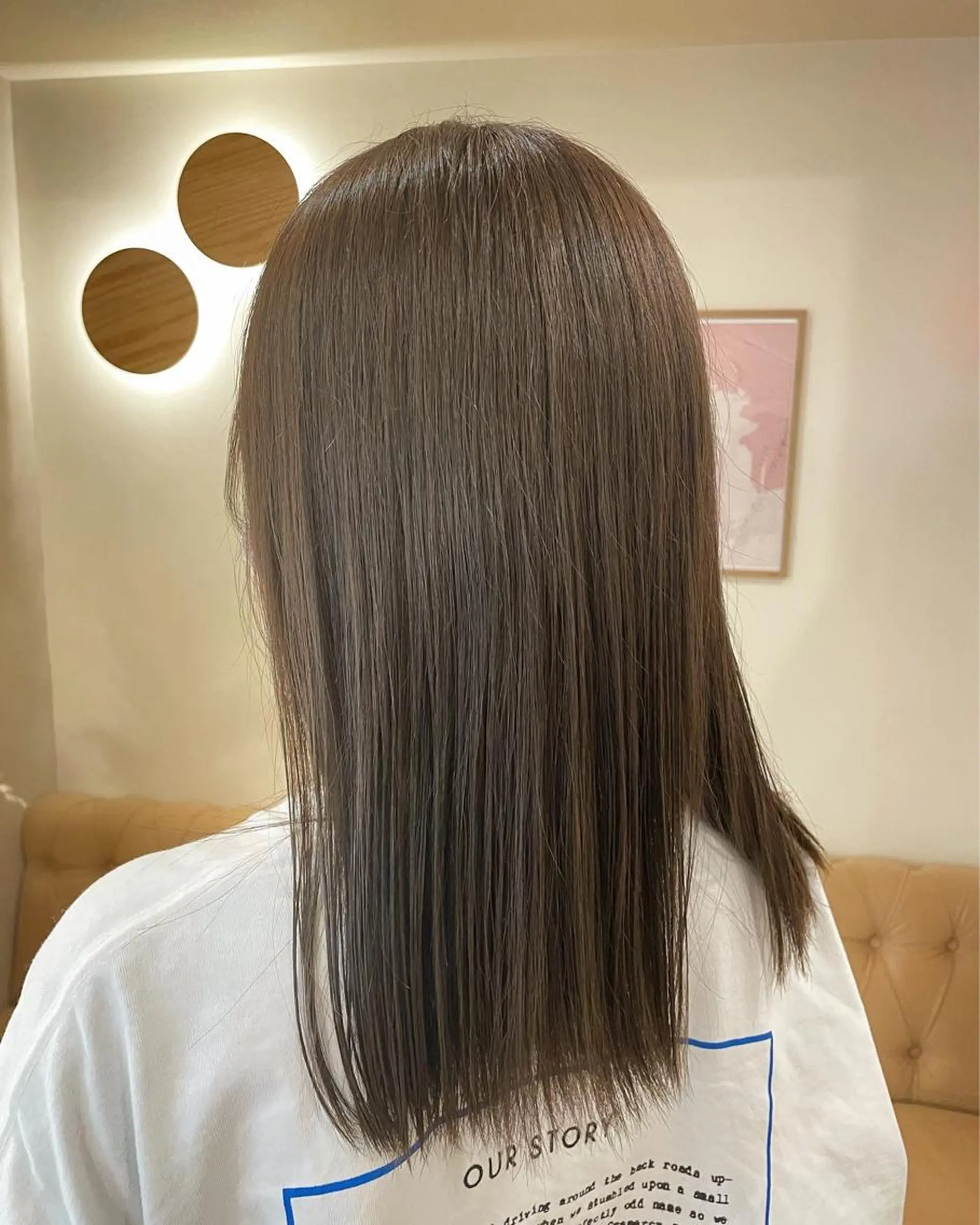 カラー シンバヒナノ/パーマ レイヤーカット/ボブのヘアスタイル