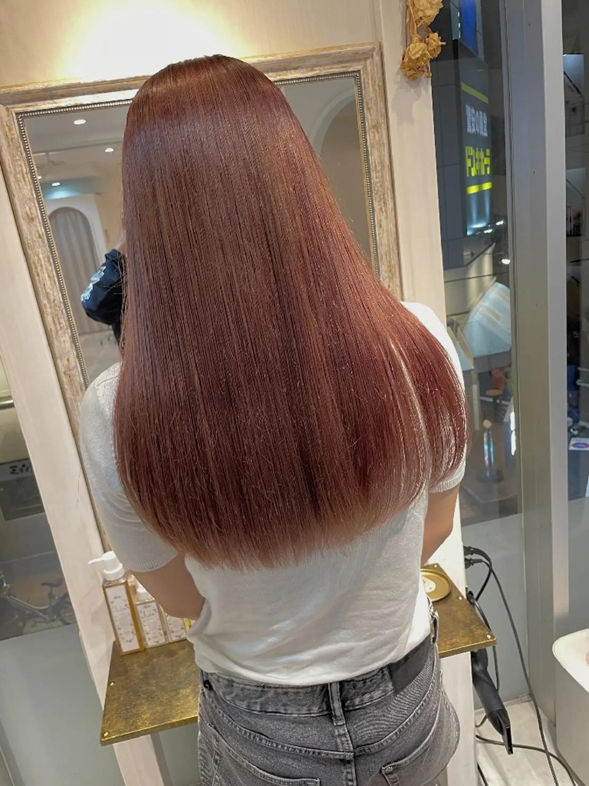 ロング カット トリートメント ⭕鏡のような劇艶× 自然なストレート⭕️のヘアスタイル