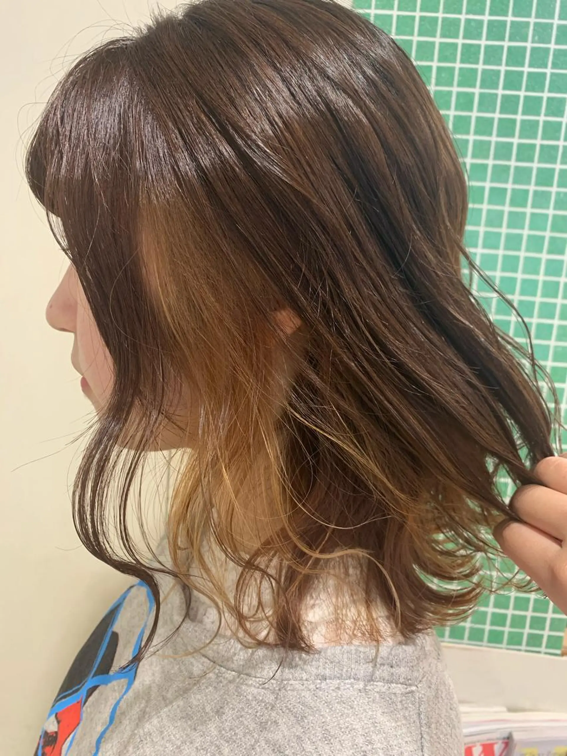 ミディアム 丸山 亜加理のヘアスタイル