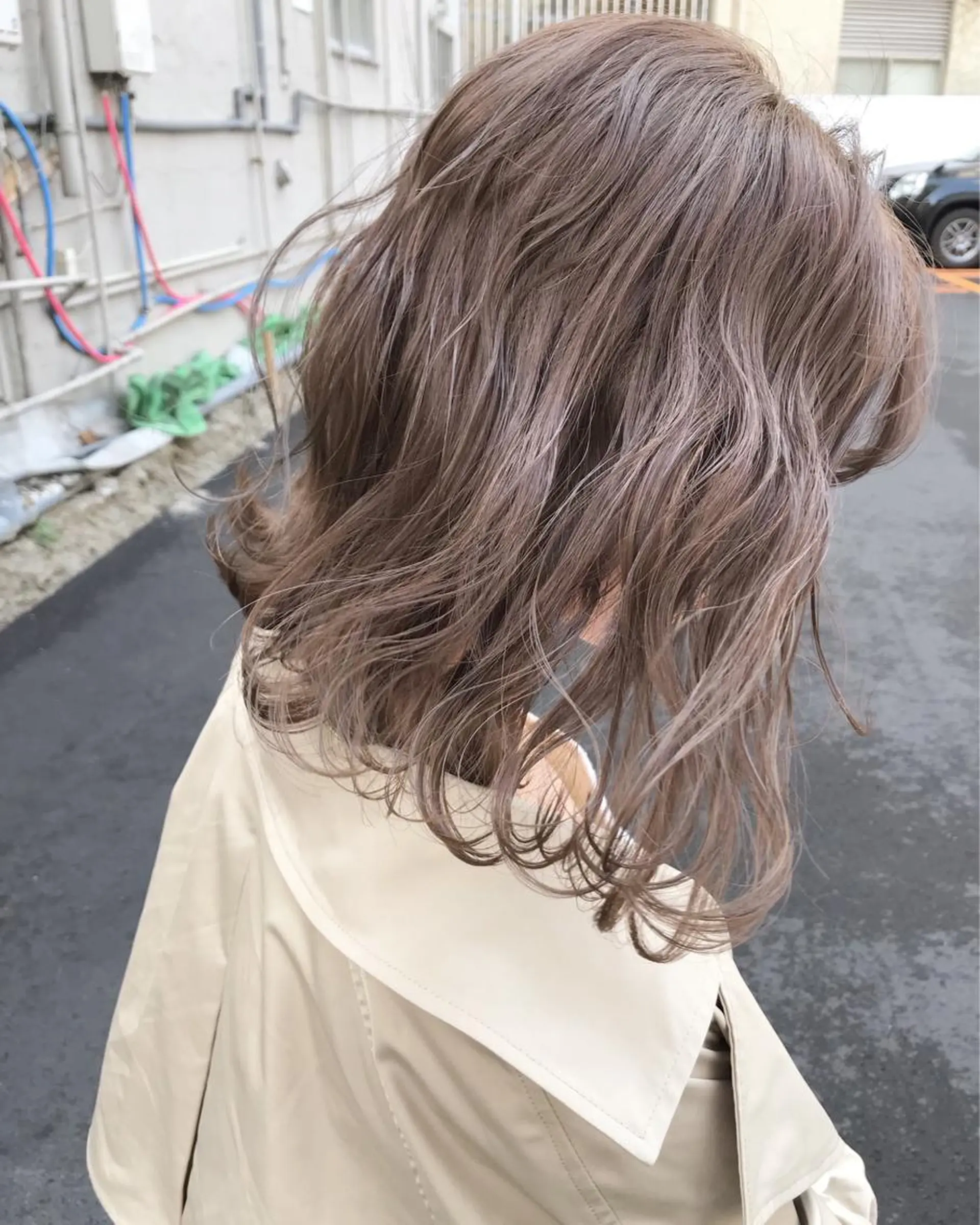ミディアム ハイライト Musiiik hairのヘアスタイル
