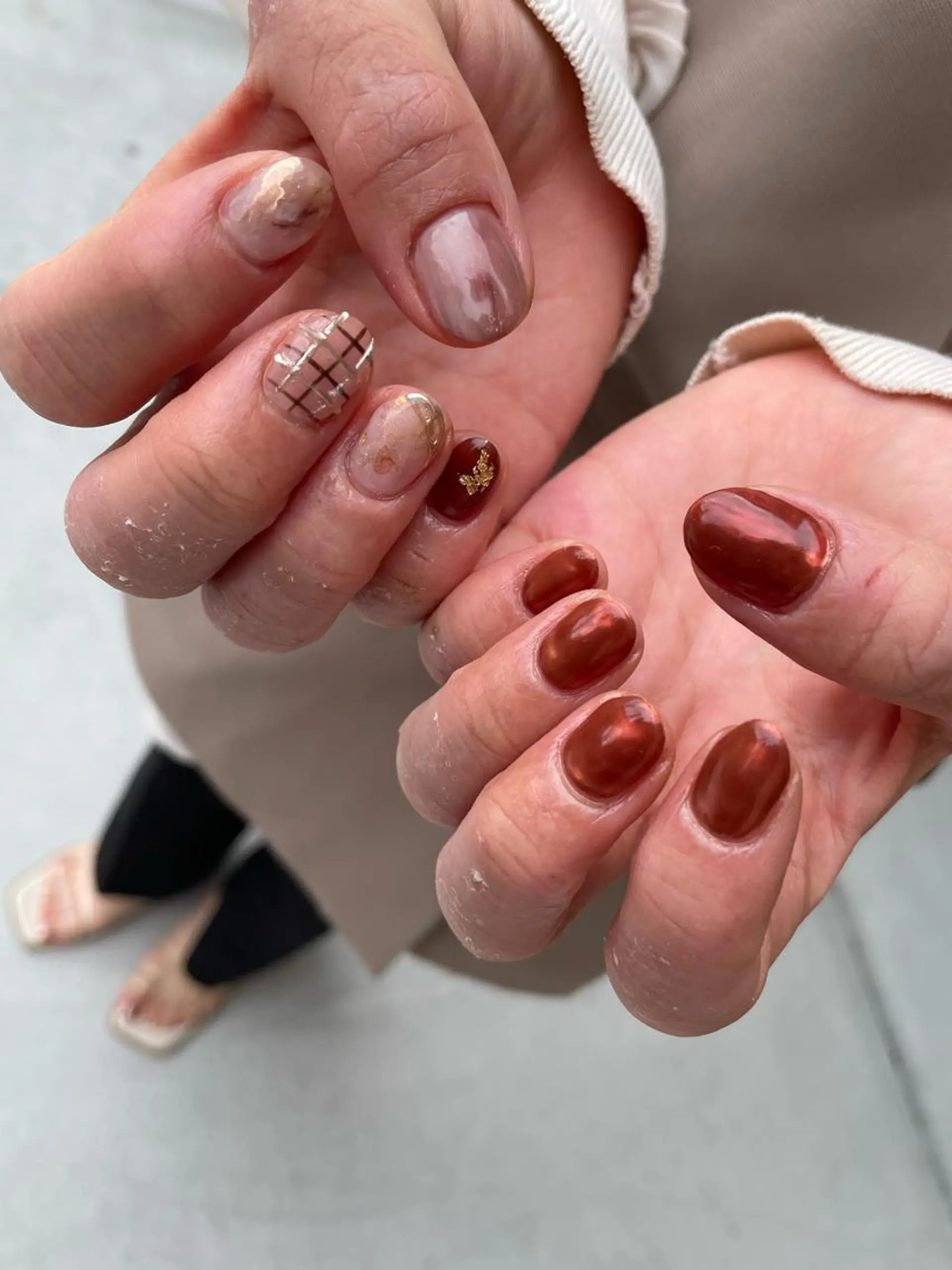 ロング カラー ヘアアレンジ キッズ ネイル マツエク・マツパ 福田 加奈のネイルデザイン