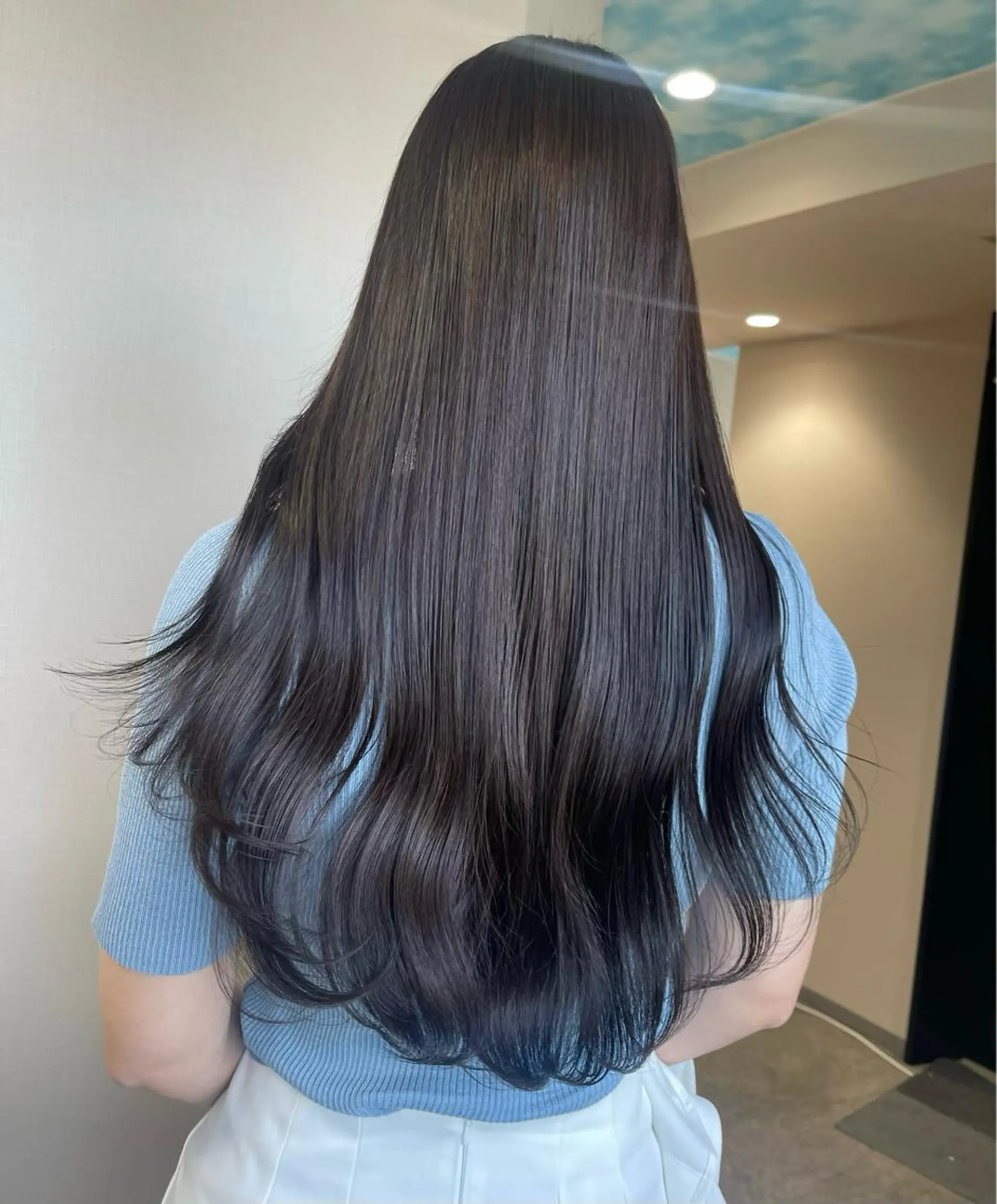 ロング カラー ヘアアレンジ 韓国風ヘア ヘアカラー トリートメント 松井那津子 /ハイライトブリーチのヘアスタイル