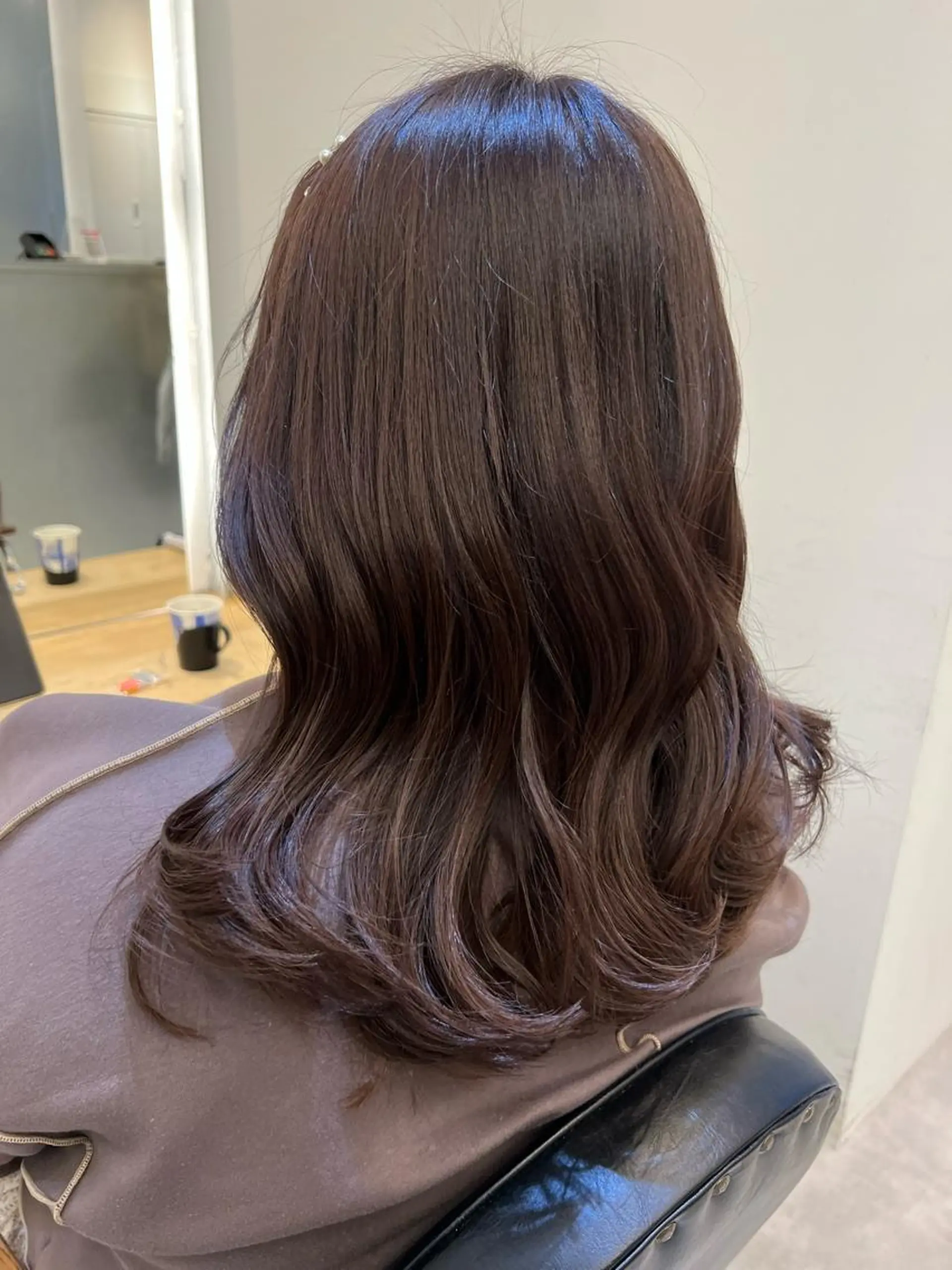 セミロング カット ヘアカラー トリートメント ♡可愛い艶髪特化♡ 艶髪先生のヘアスタイル