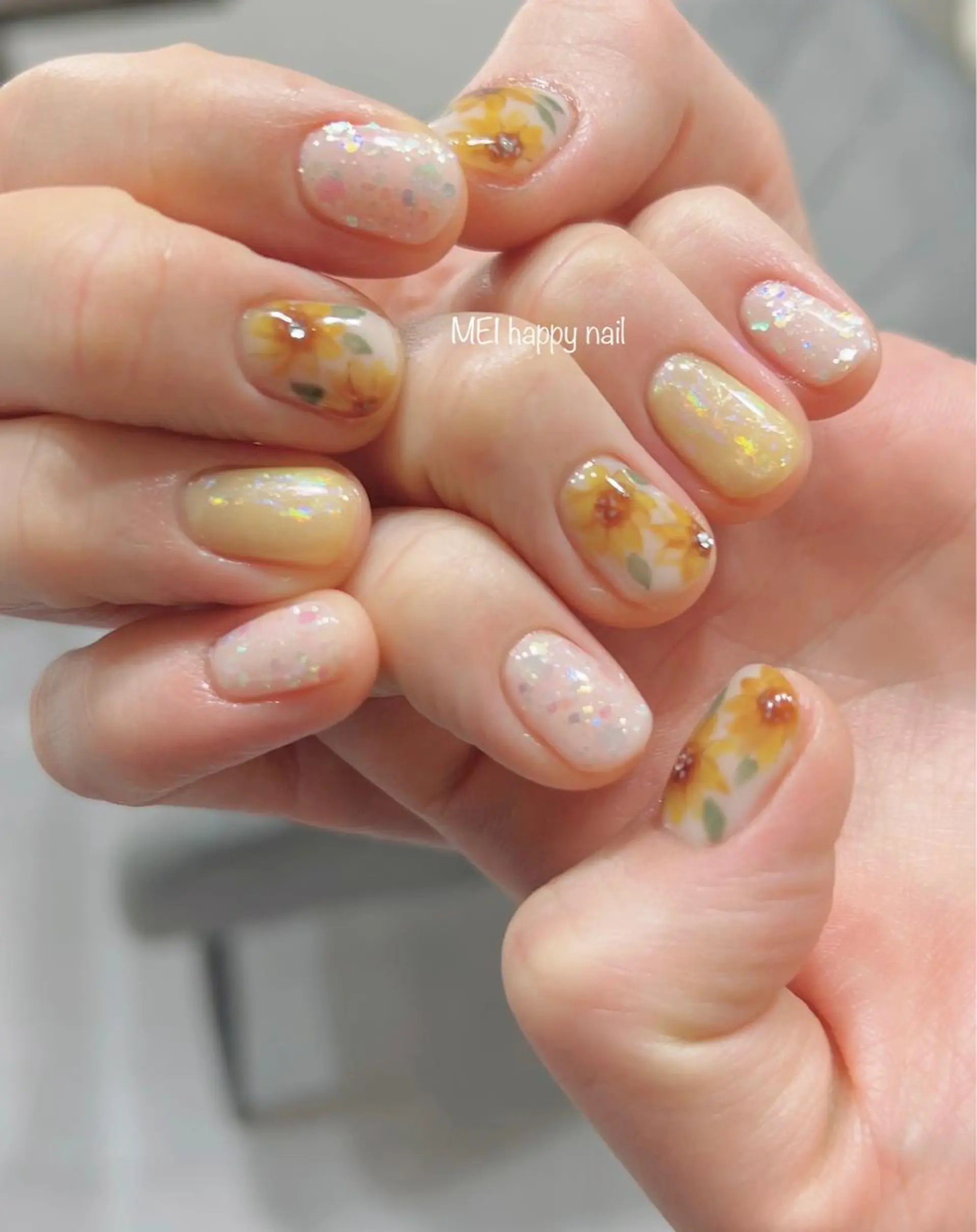 ネイル 北浦和 自爪育成ケアのネイルデザイン