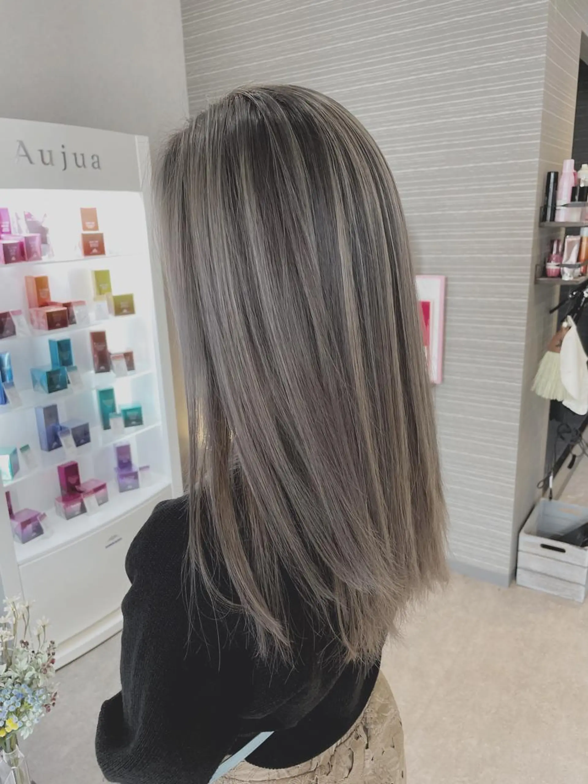 ミディアム カラー ブリーチ ヘアカラー 山本 貴弘のヘアスタイル