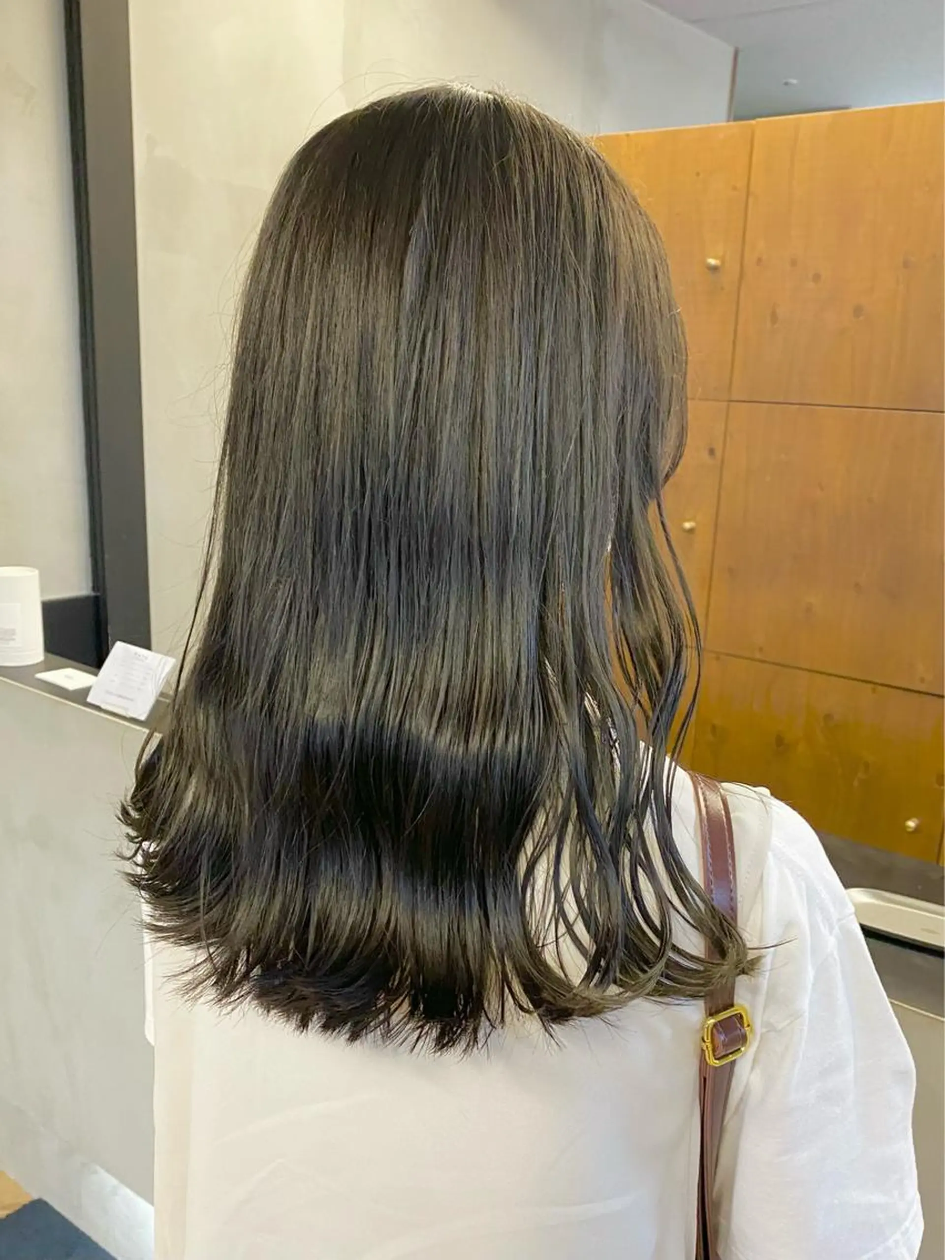 セミロング カラー ヘアアレンジ オリーブカラー カット ヘアカラー トリートメント ハル🌸柔色/ ブリーチなし/艶髪のヘアスタイル