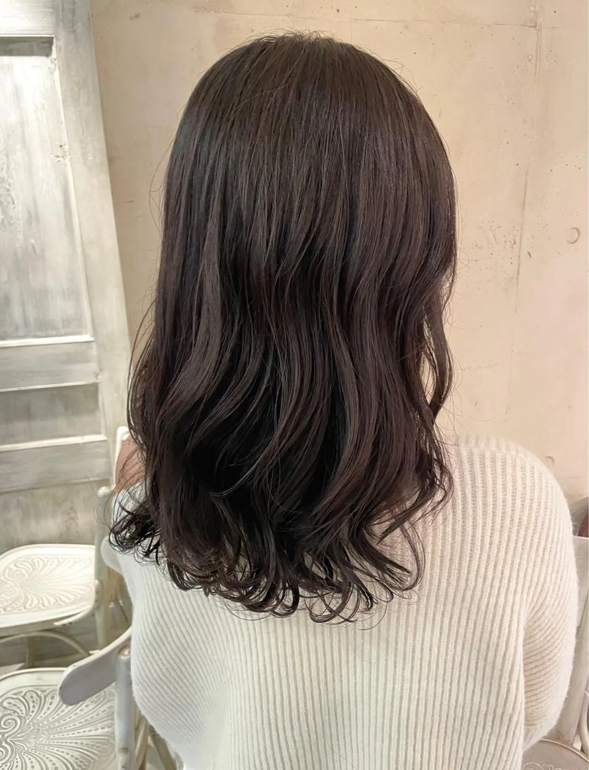 セミロング パーマ セミロングパーマ 髪質改善 韓国風ヘア レイヤーカット トリートメント 銀座No.1髪質改善 縮毛矯正/本木のヘアスタイル