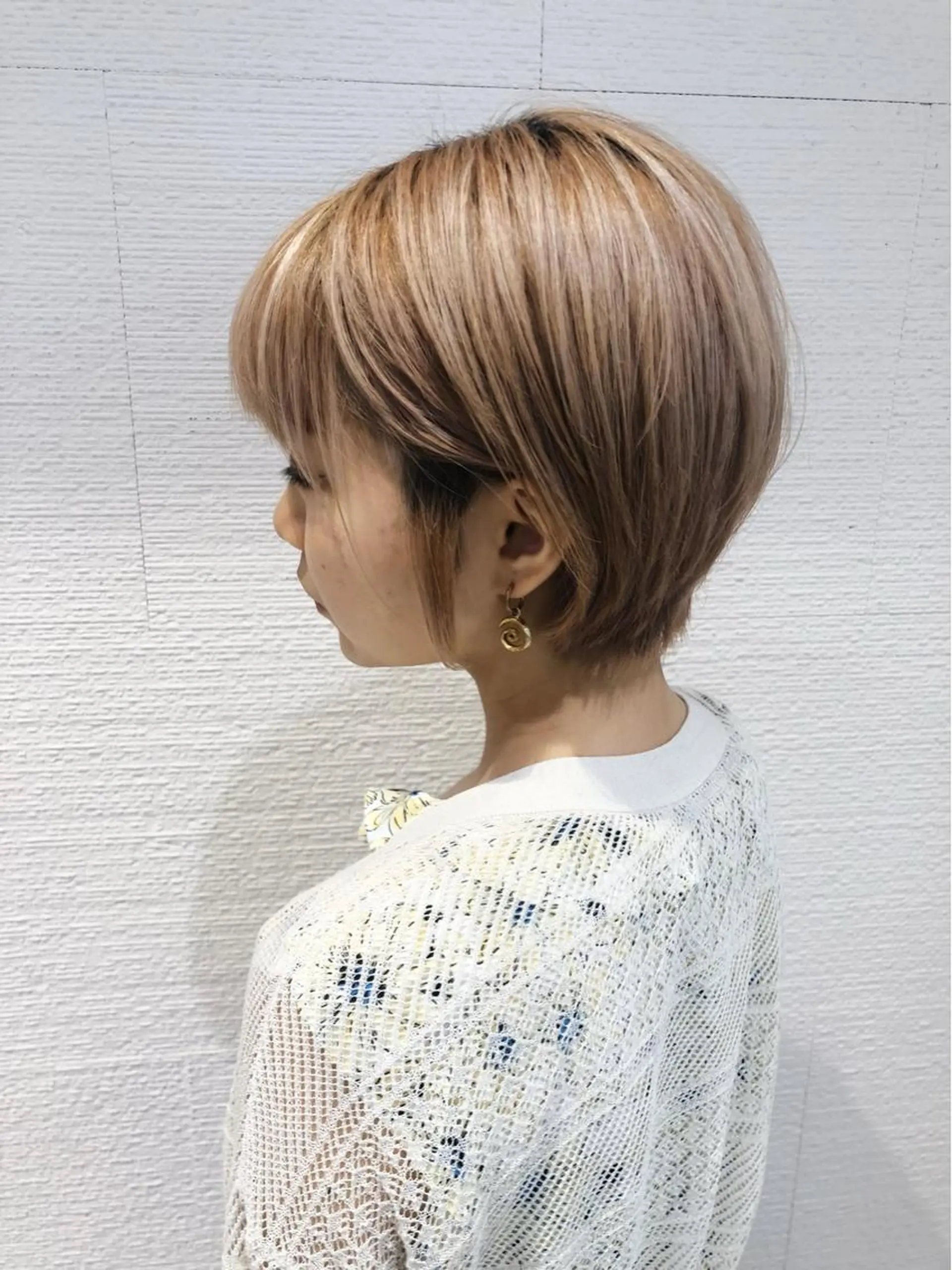 ショート ショート/ボブ/ 白髪ぼかし/しんやのヘアスタイル