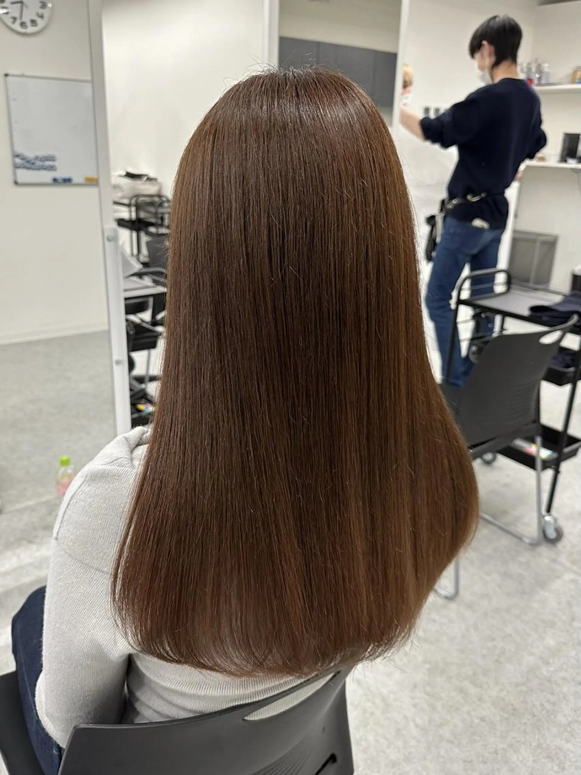 カラー 美髪矯正🫧韓国 レイヤー🫧銀座のヘアスタイル